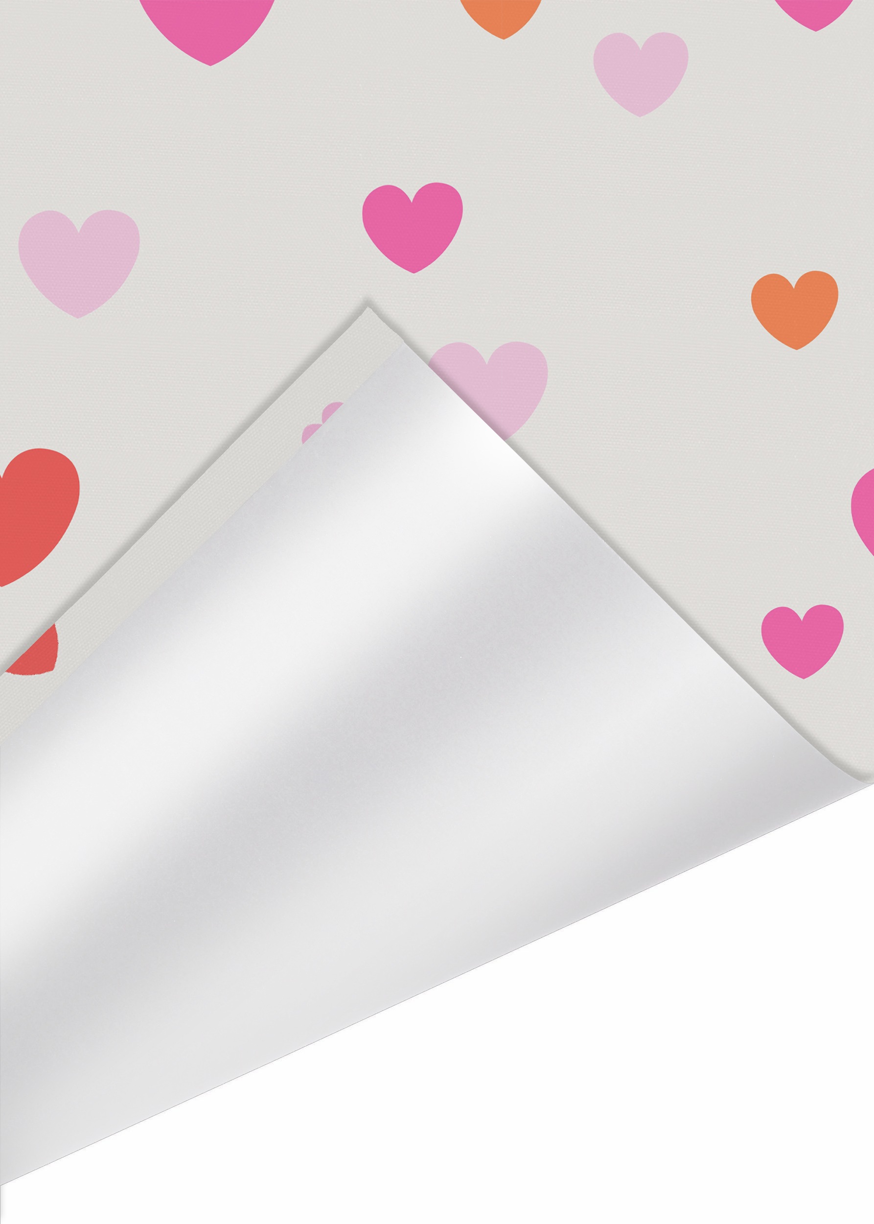 Lüttenhütt Rollo »HEART«, verdunkelnd, Blendschutz-Sichtschutz-Verdunkelung, ohne Bohren, freihängend, Fixmass, Klemmfix, Herzen, Kinderrollo -NEUHEIT!