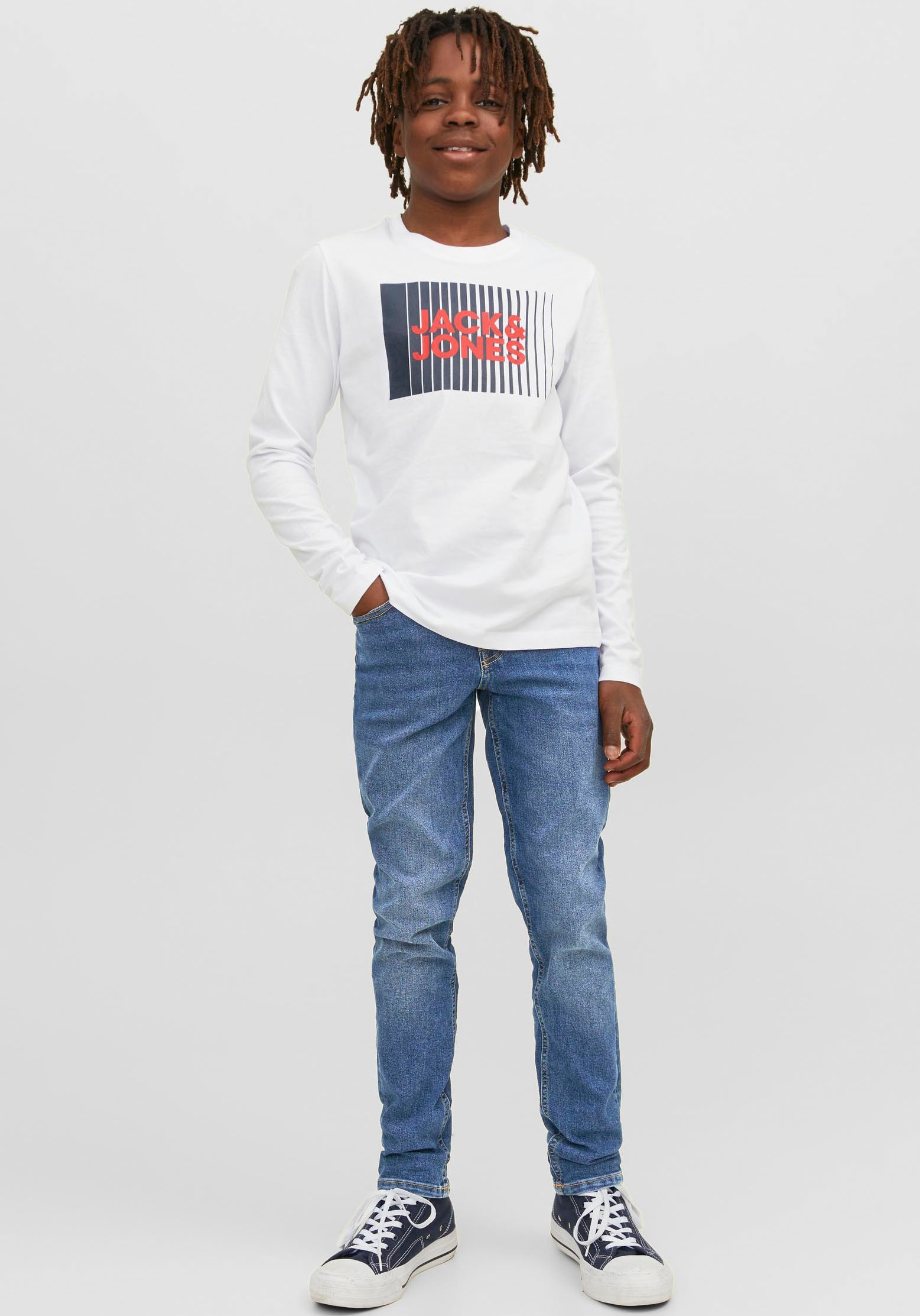 Jack & Jones Junior Slim-fit-Jeans »JJIGLENN JJORIGINAL MF 073 NOOS JNR«