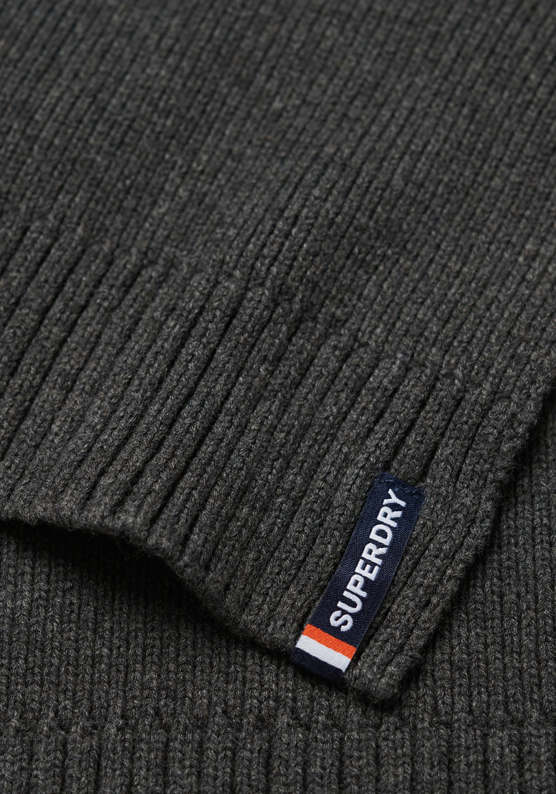 Superdry Strickschal »ESSENTIAL LOGO KNITTED SCARF«