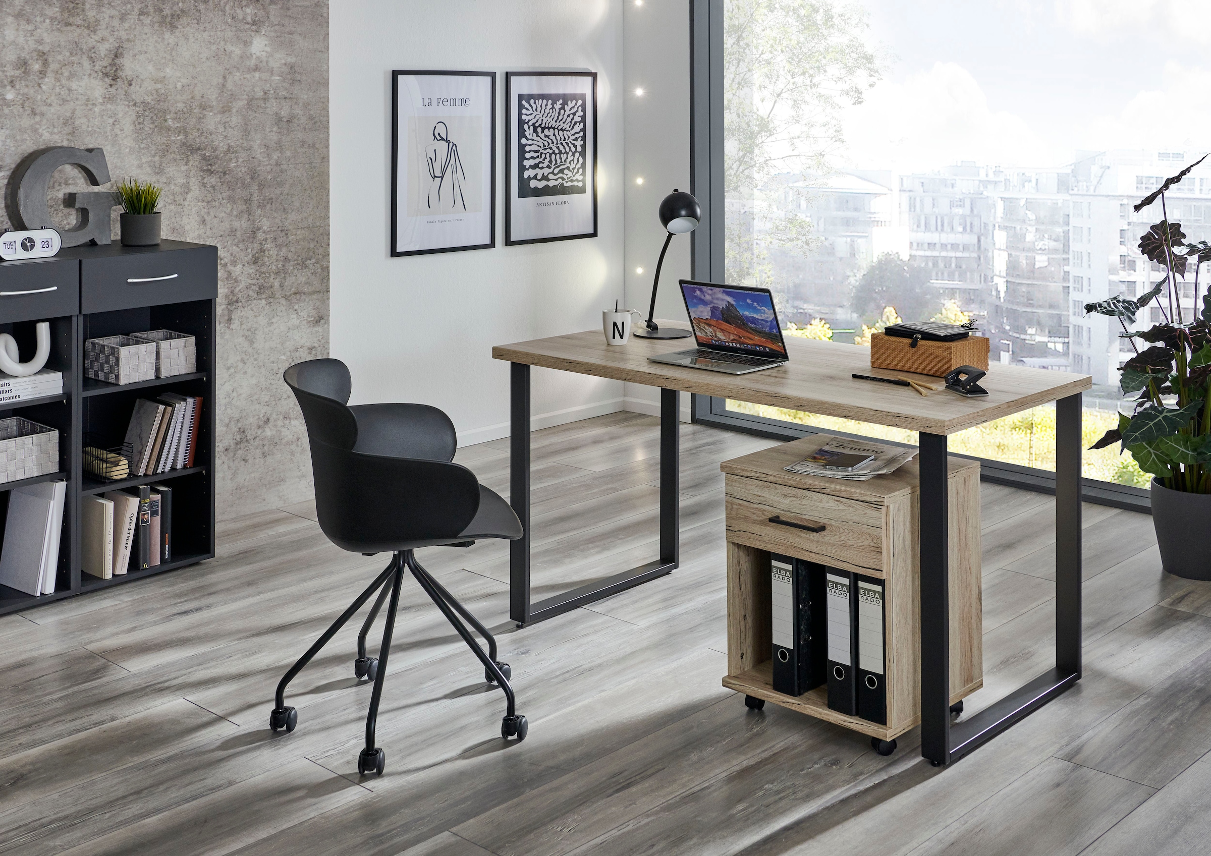 Wimex Rollcontainer "Home Desk" mit 1 Schublade, 46cm breit, 58cm hoch