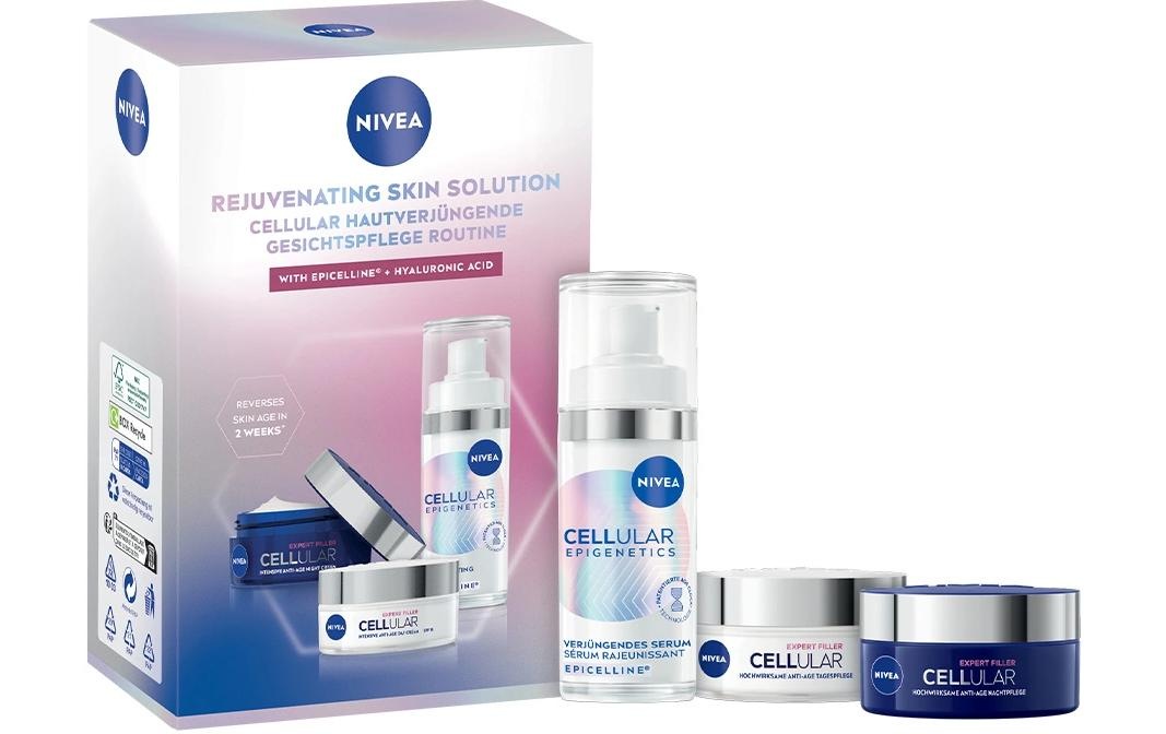 Image of Nivea Gesichtspflege-Set "NIVEA CELLULAR Hautverjüngende Gesichtspflege Routine Set"