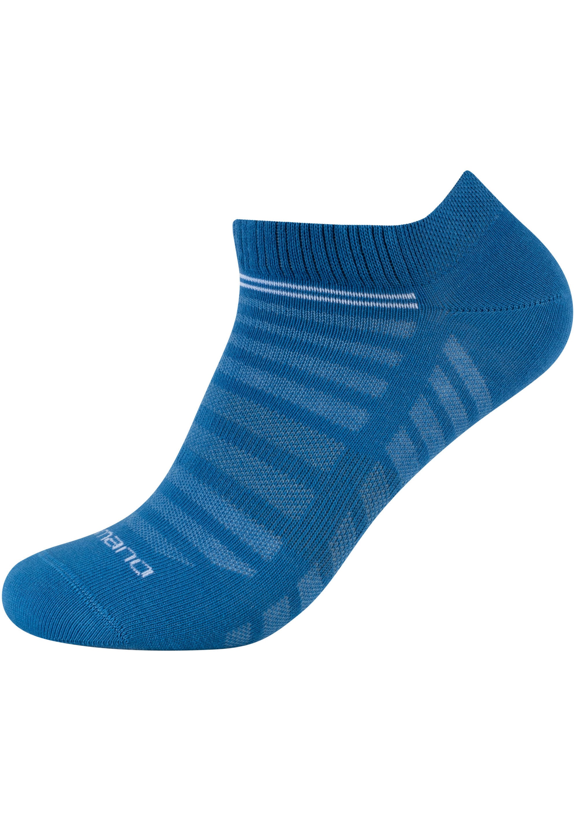 Camano Kurzsocken »mesh ventilation«, (10 Paar), mit modischen Streifenmustern