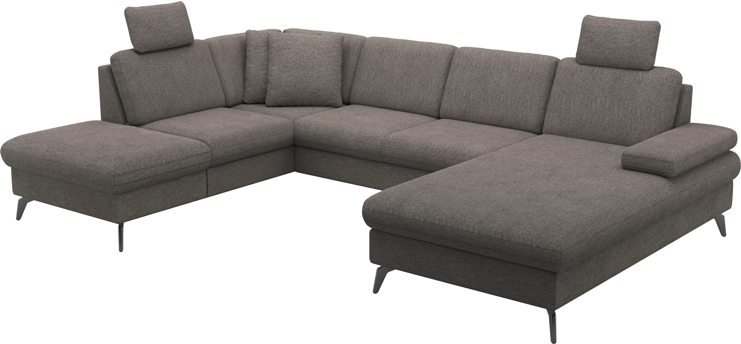 sit&more Wohnlandschaft »Morris Jubi U-Form«, inkl. Armteilfunktion und 1 Zierkissen, wahlweise mit Bettfunktion