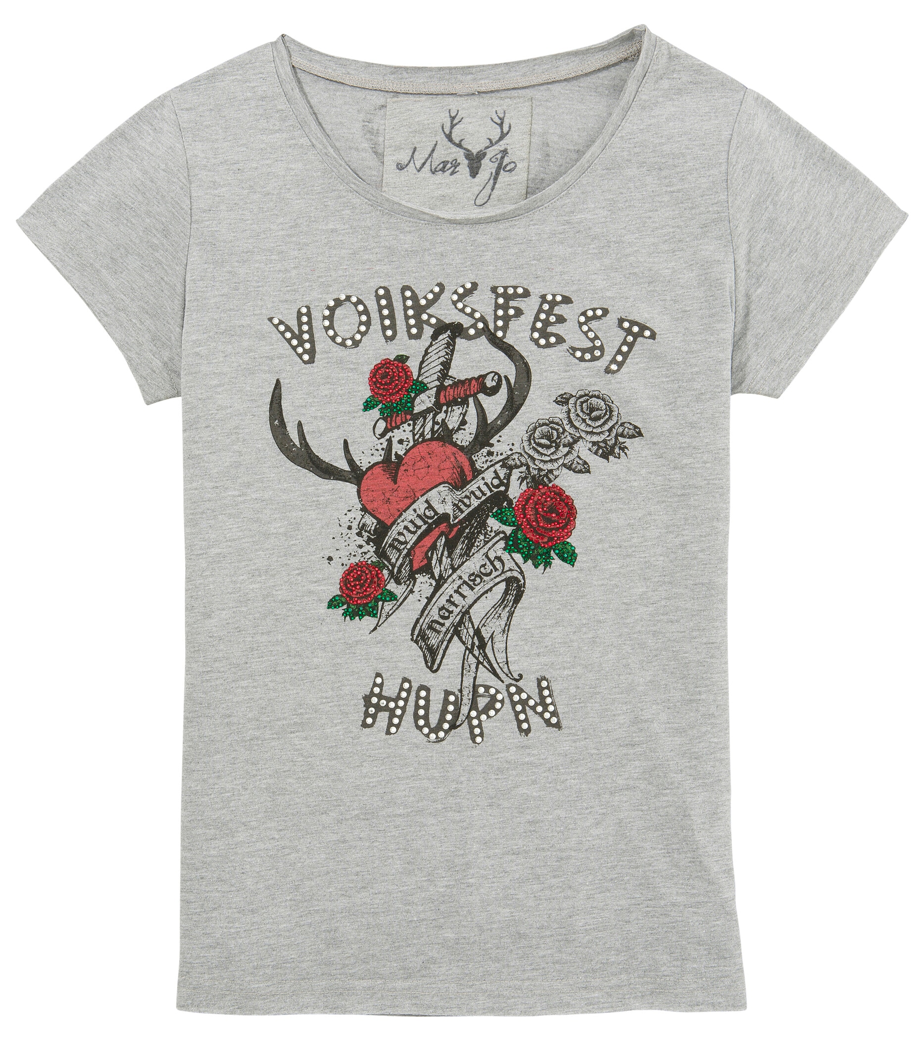 Image of MarJo Trachtenshirt, Damen, mit Printmotiv vorne bei Ackermann Versand Schweiz