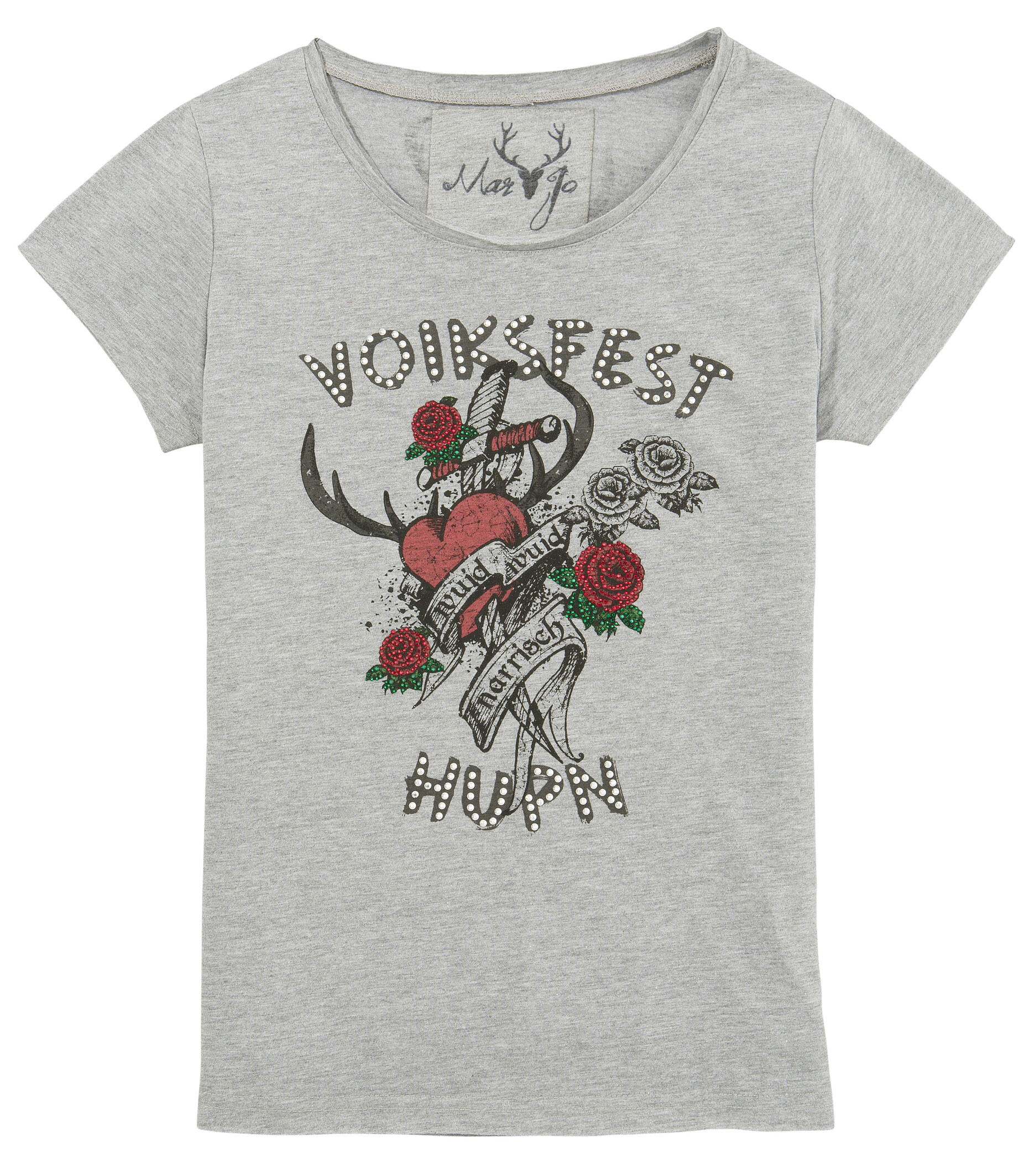 Trachtenshirt, Damen, mit Printmotiv vorne