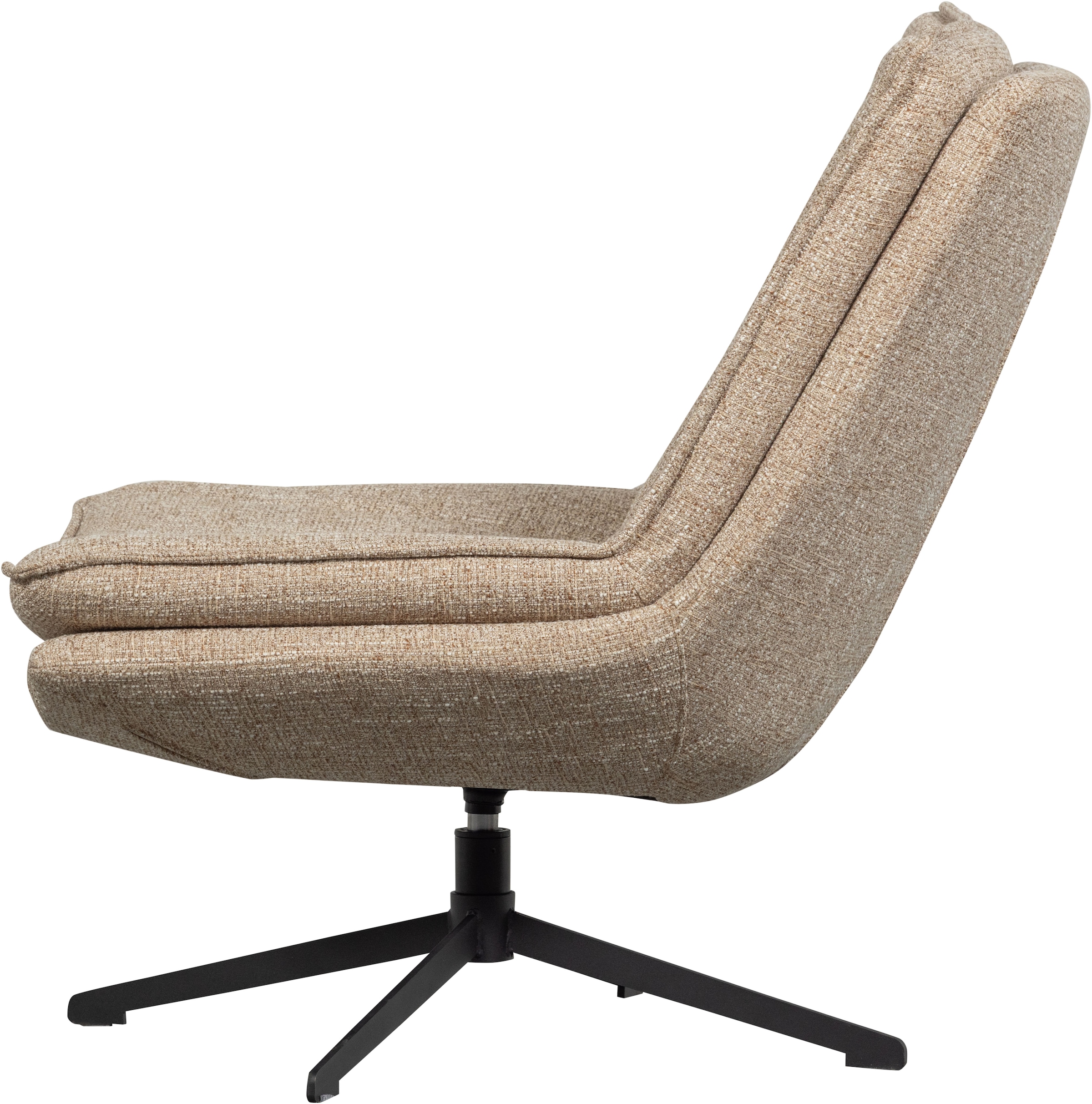 WOOOD Fauteuil pivotant »Milaro mit Fling-Melange-Bezug und Drehmechanismus B75 x T94 x H88 cm« capacité de charge 120 kg, haute résistance à l'usure, hauteur d'assise moyenne