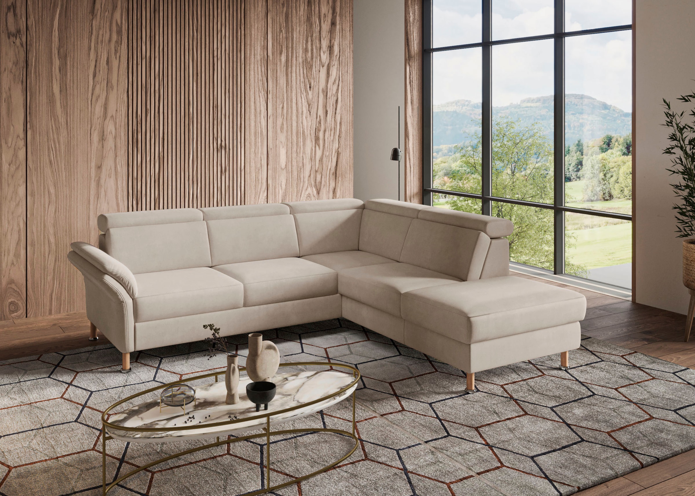 GOODproduct Ecksofa »Calypso L-Form« mit Relaxfunktion motorisch im Sofa 2,5- Sitzer