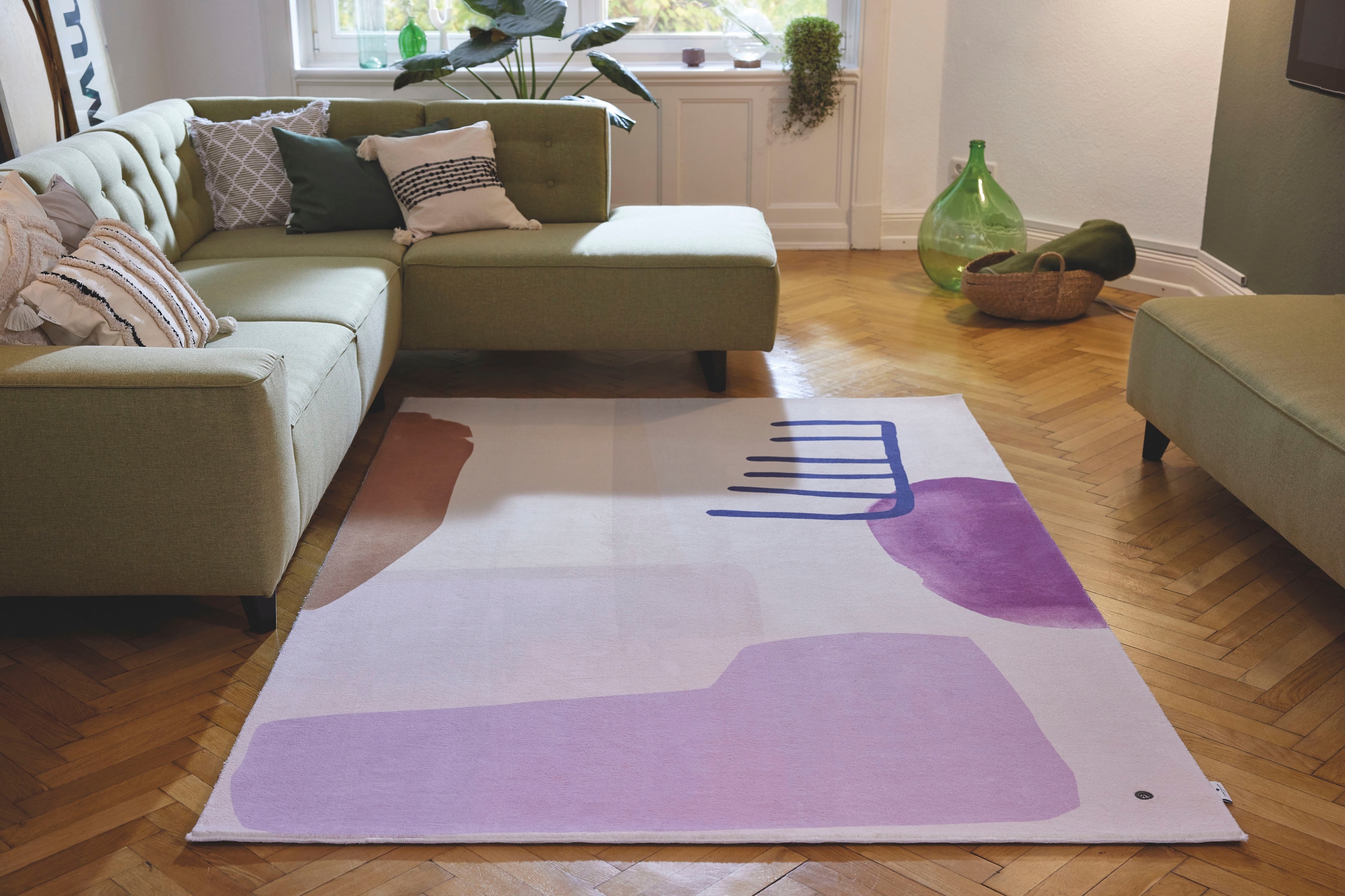 TOM TAILOR HOME Teppich »Shapes - TWO«, rechteckig, Kurzflor, bedruckt, modernes  Design bequem kaufen