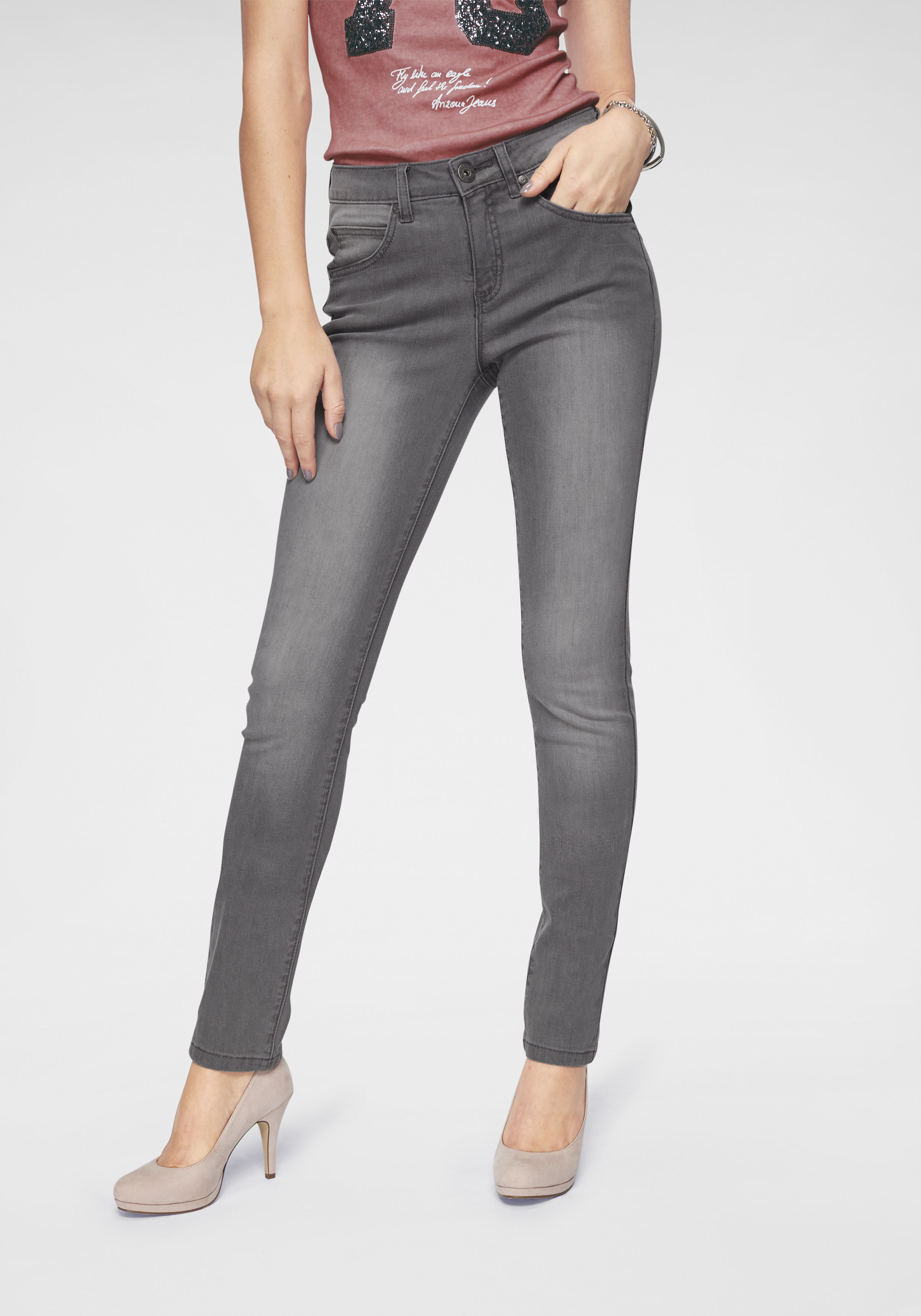 Arizona Slim-fit-Jeans »Curve-Collection«, High Waist-Arizona 1