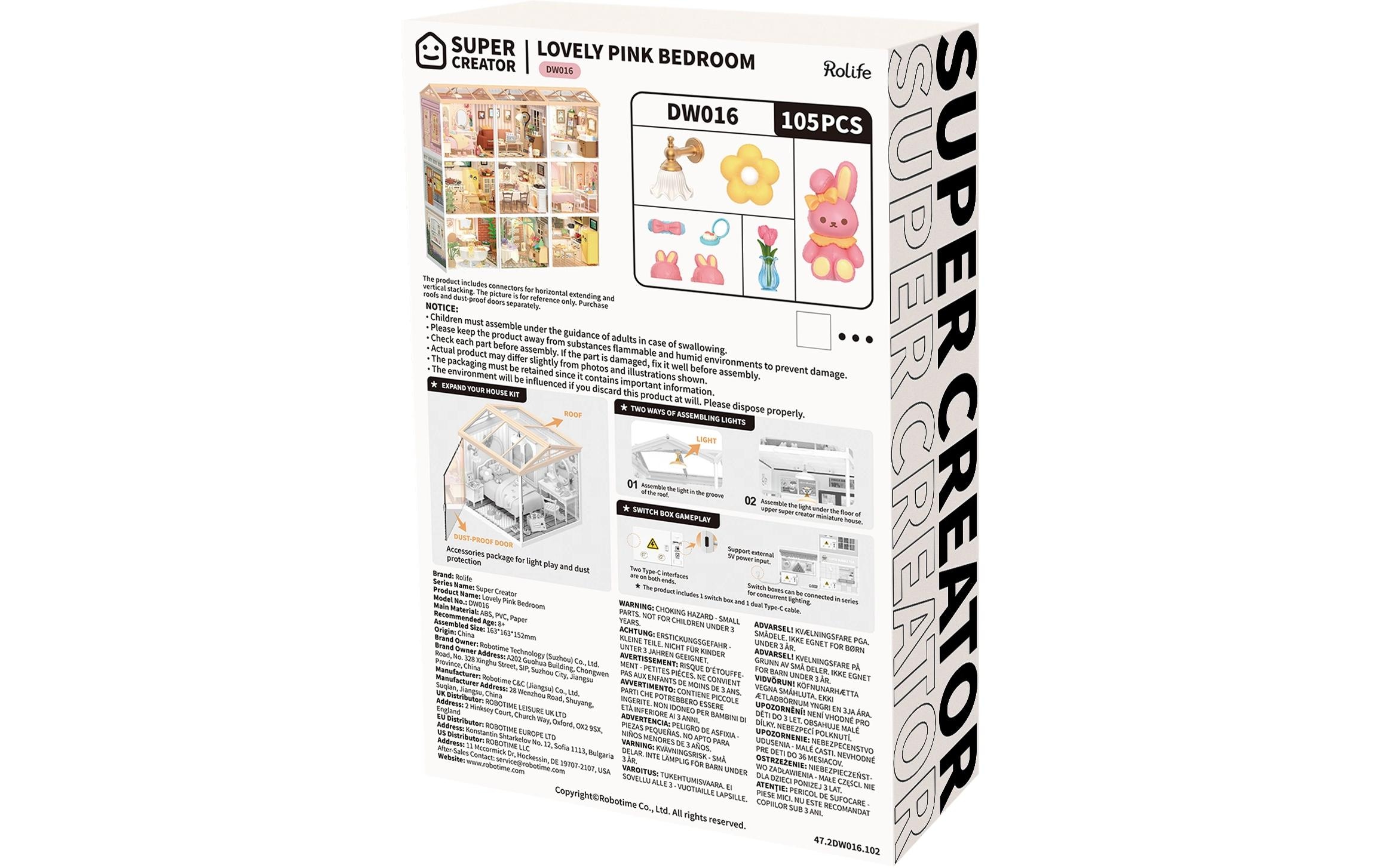   Modellbausatz »RoboTime Lovely Pink Bedroom«