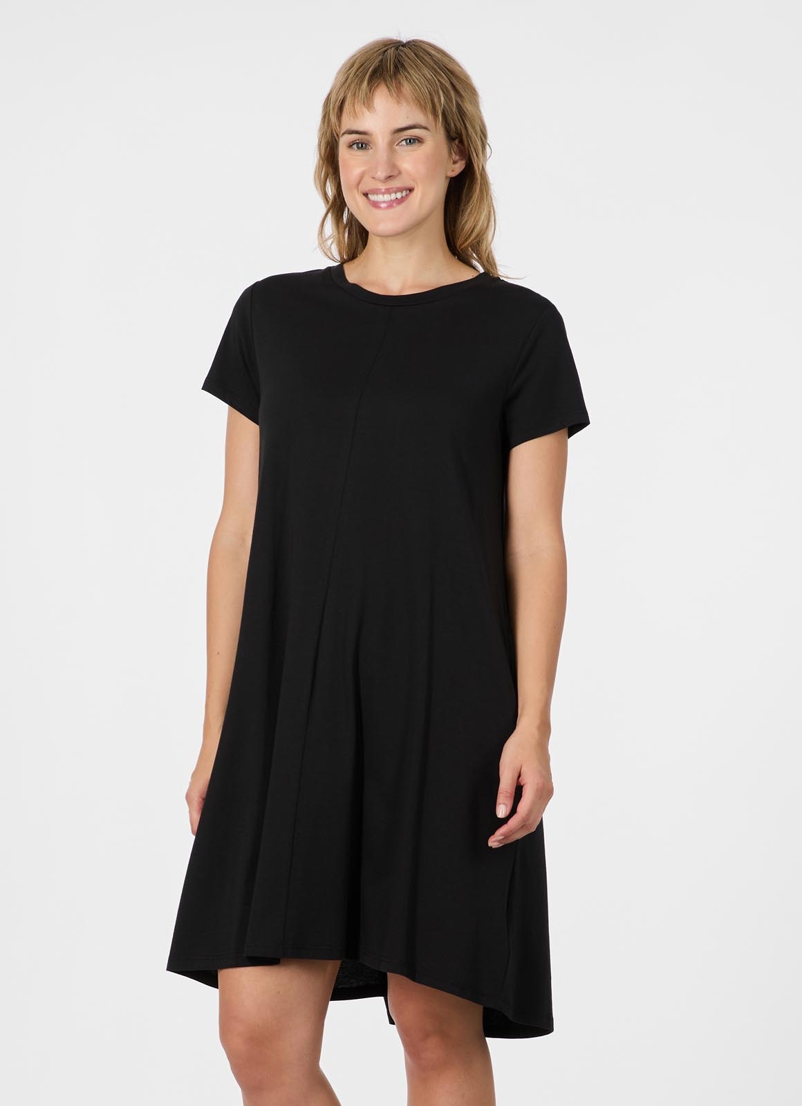 Image of Ragwear Jerseykleid "CHICKIE" Eingrifftaschen Fliessende Baumwoll-Modal-Mischung mit Eingrifftaschen