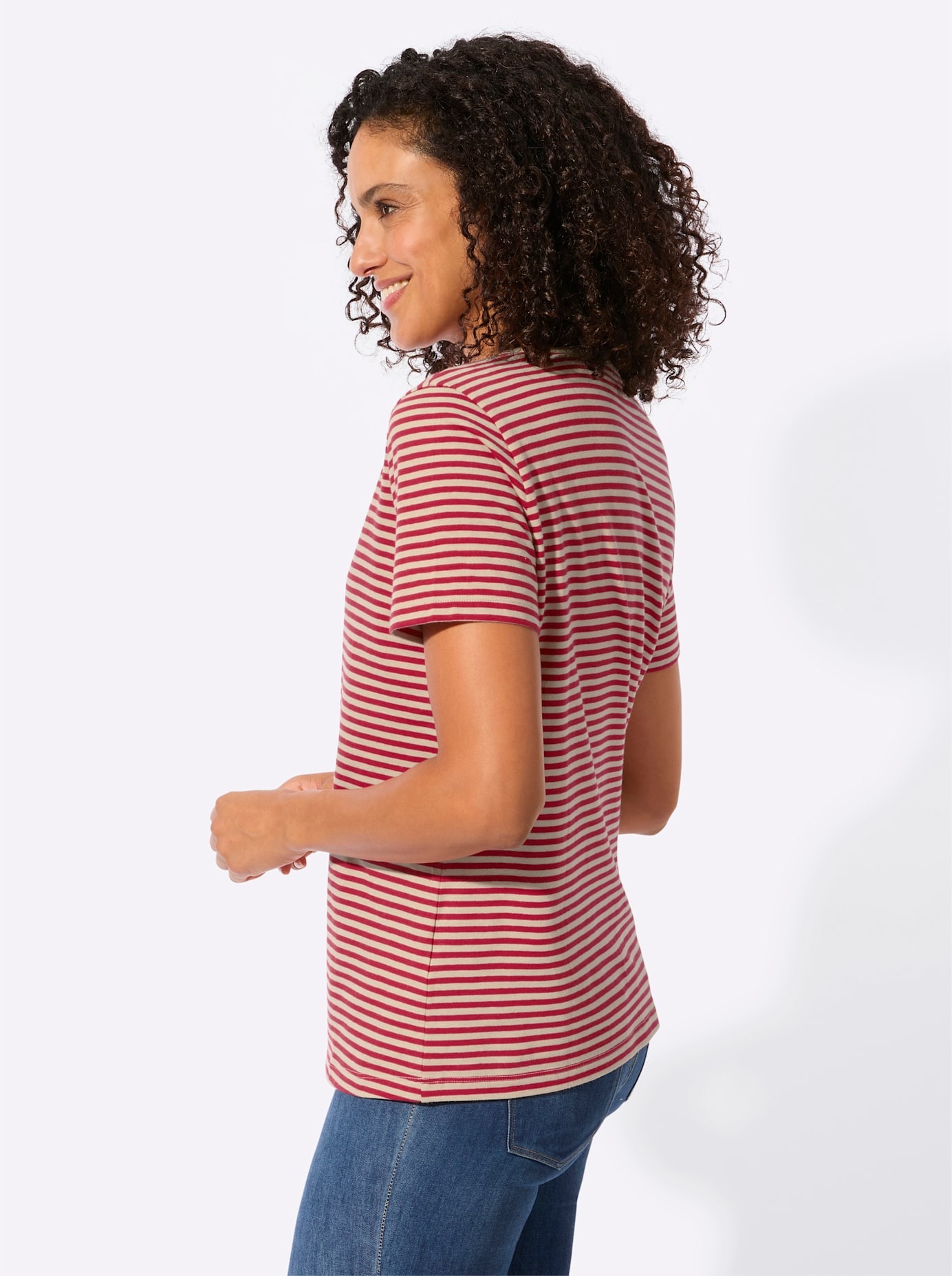 Casual Looks T-shirt en V »Ringelshirt« 1 pièces