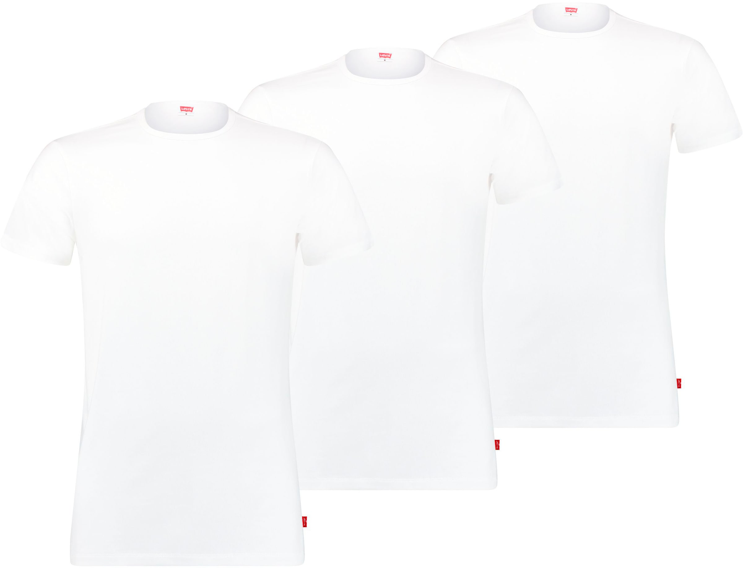 Image of Levis T-Shirt 3er-Pack, Rundhalsausschnitt, Kurzarm, elastisch