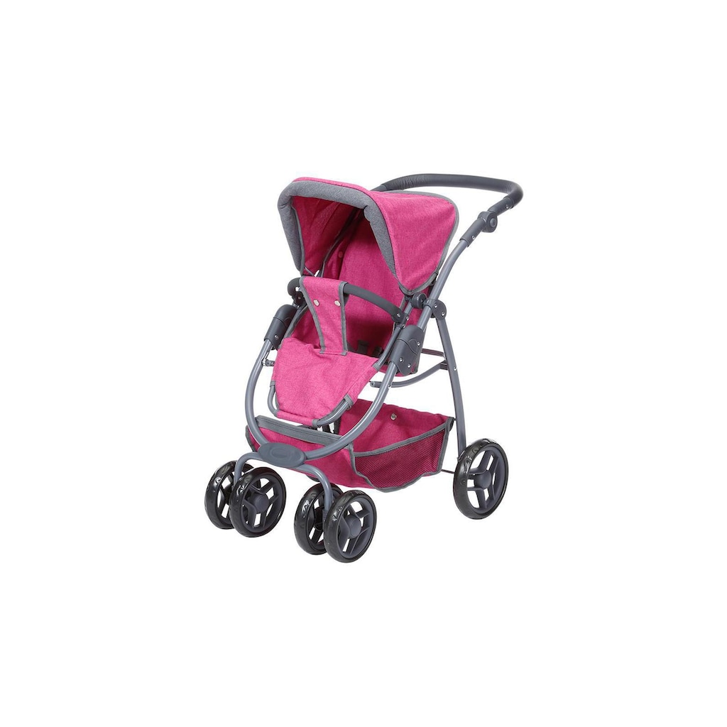 Knorrtoys® Kombi-Puppenwagen »Coco Pink«, (3 tlg.)