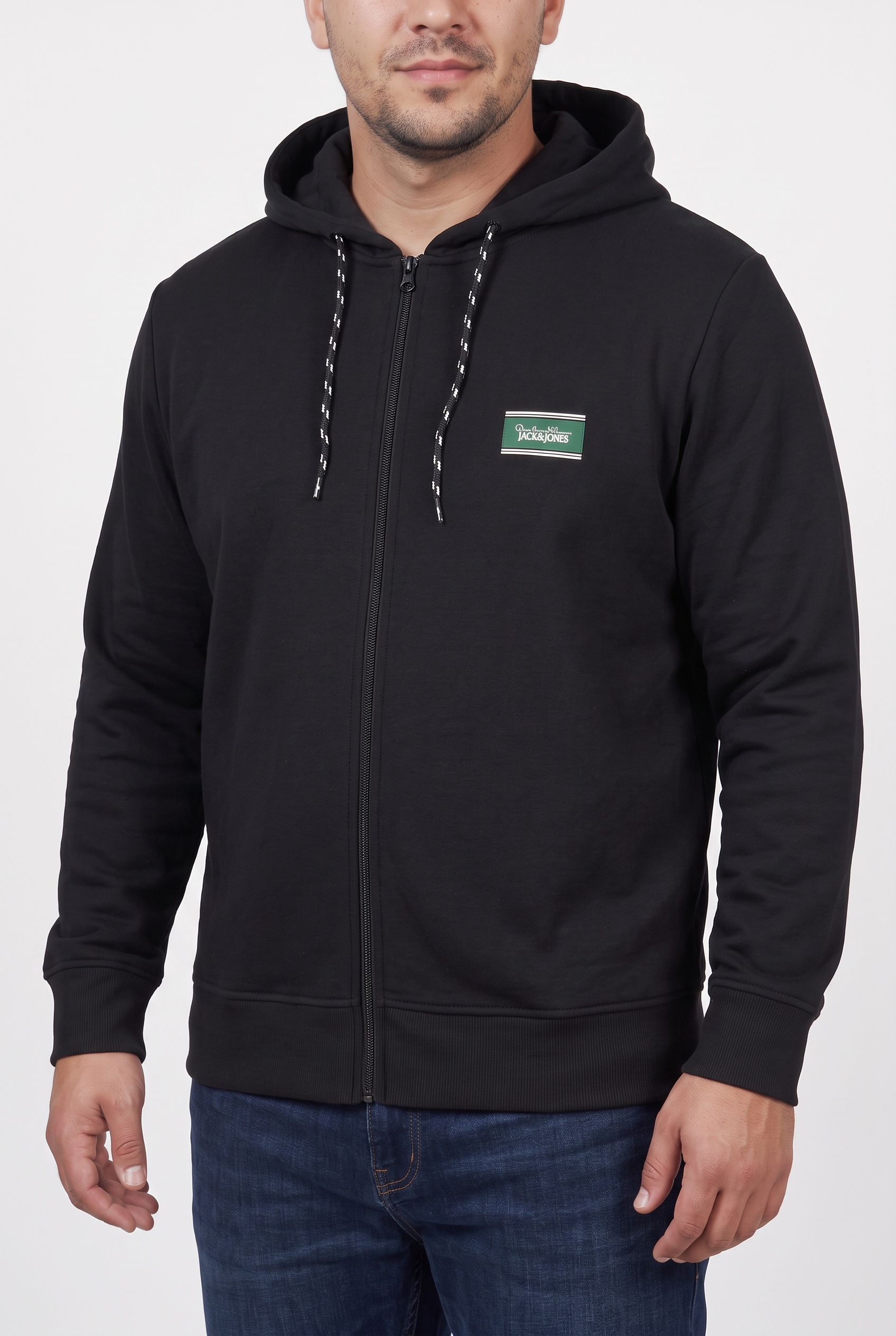 Jack & Jones PlusSize Sweat à capuche »JJBUSTER SWEAT ZIP HOOD BTS PLS« Baumwollmischung,