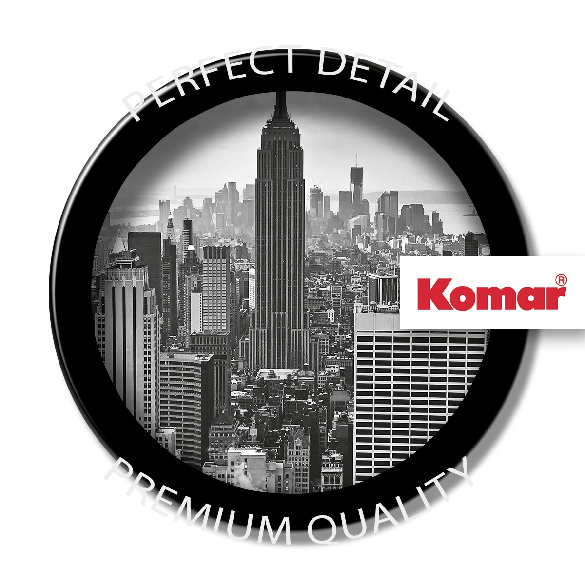 Komar Fototapete »NYC Black And White - Grösse 368 x 254 cm«, bedruckt, Wohnzimmer, Schlafzimmer