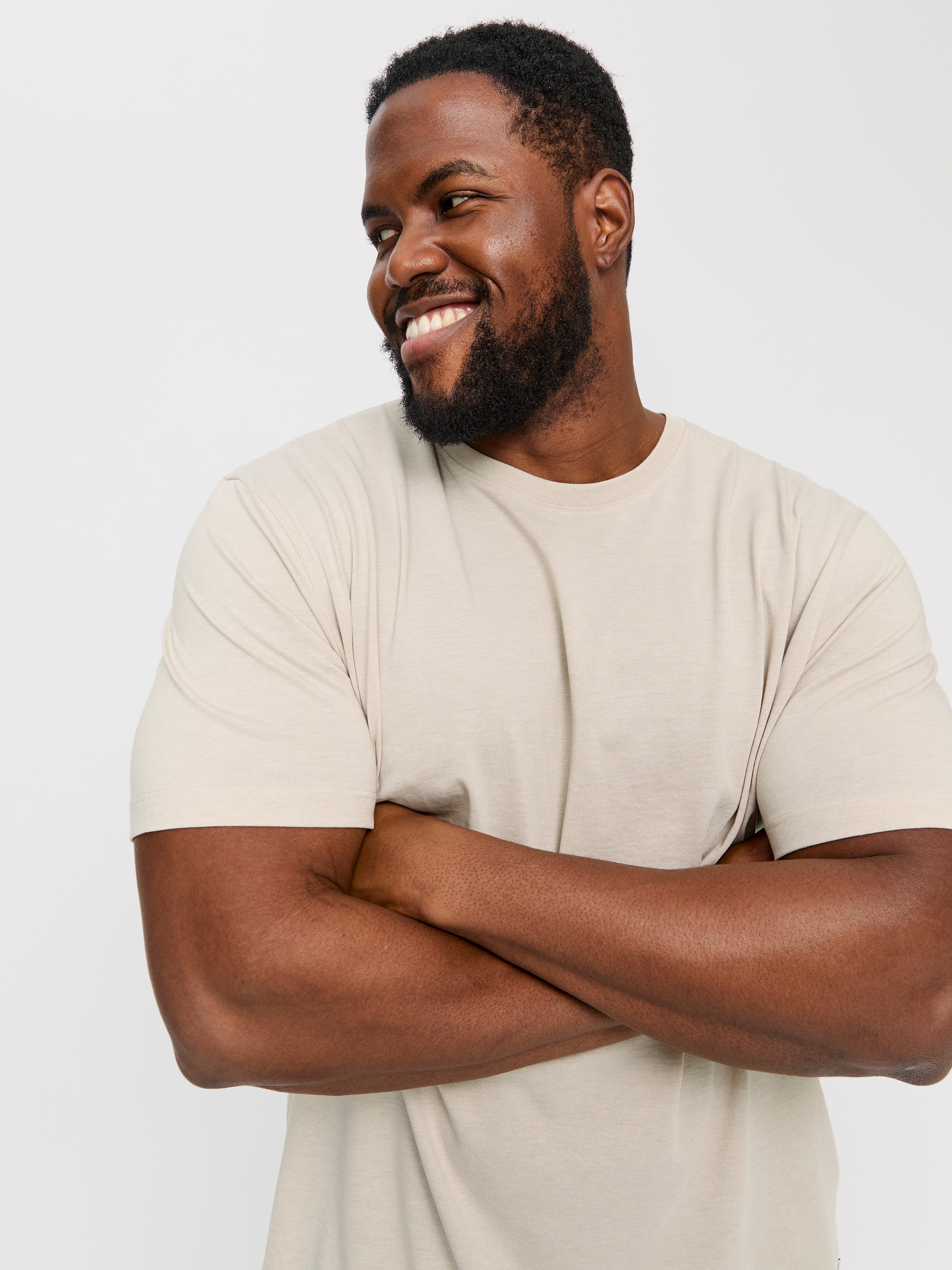 Jack & Jones PlusSize Rundhalsshirt »JJEORGANIC MEL TEE SS O-NECK NOOS PLS«
