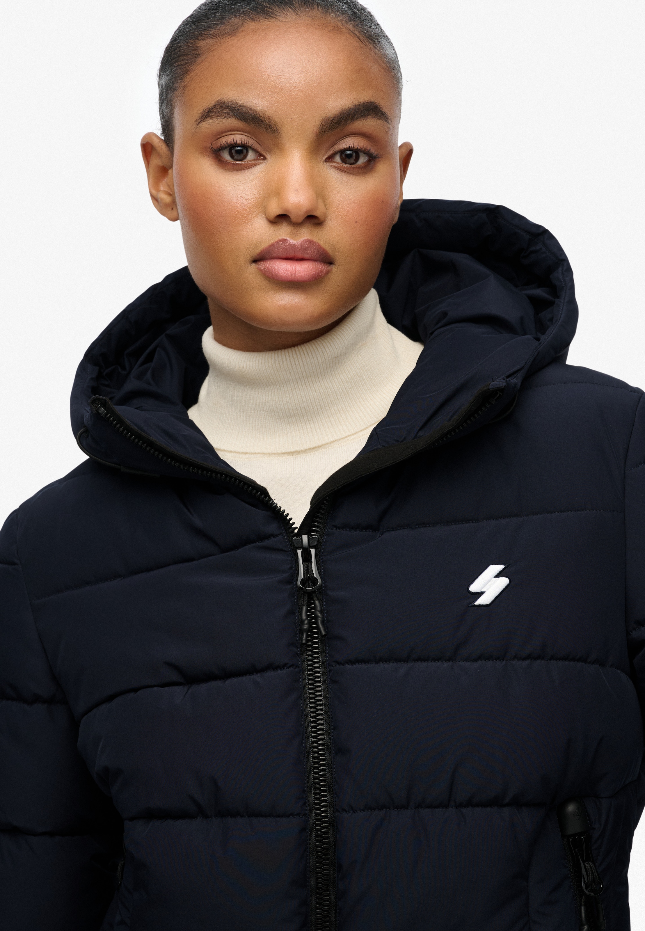 Superdry Steppjacke »HOODED SPIRIT SPORTS PUFFER« mit Kapuze Kunstfaser, regular fit