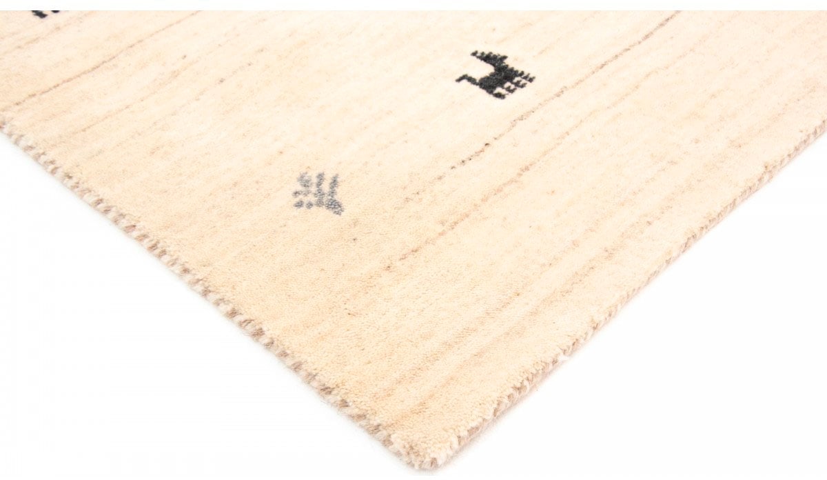 carpetfine Wollteppich »Gabbeh Uni, auch als Läufer erhältlich«, rechteckig, 15 mm Höhe, reine Wolle, handgewebt, Gabbeh Loom Tiermotiv, grosse Farbauswahl