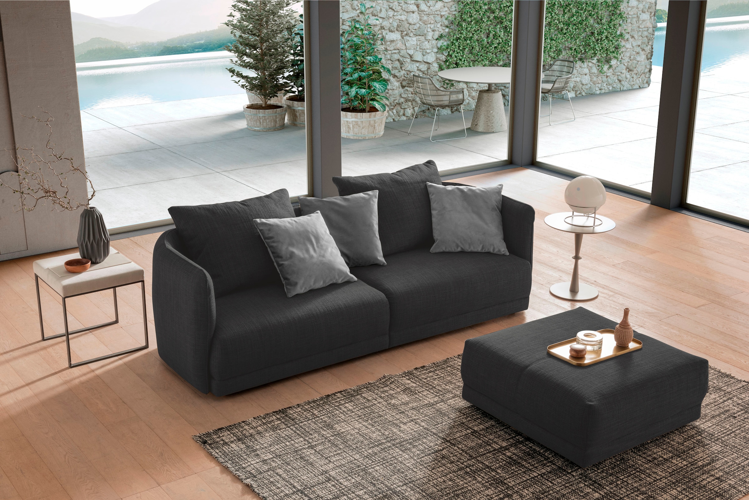 designwerk Hocker »New York, anmutender Designhocker« in hochwertiger Verarbeitung & tollem Sitzkomfort