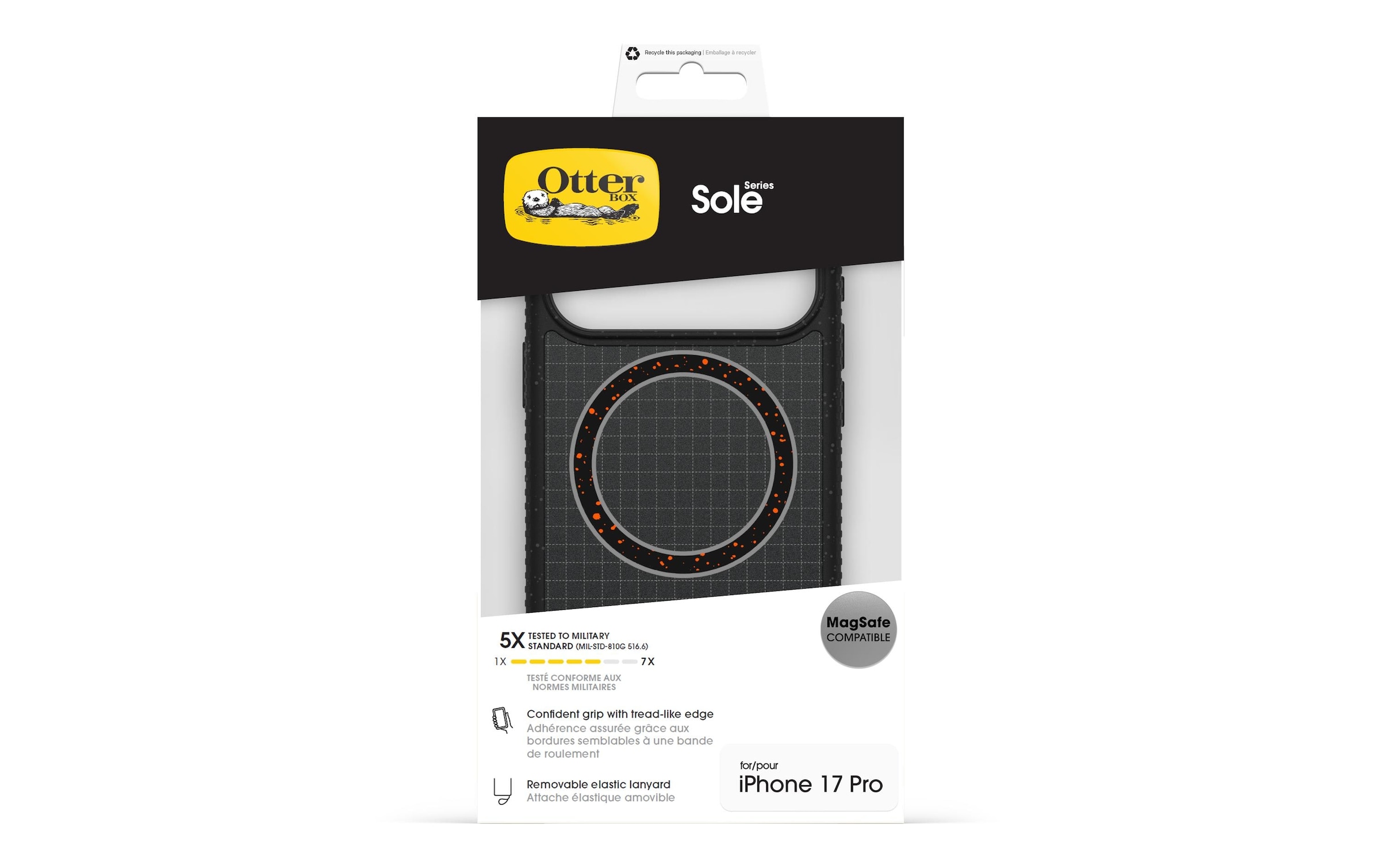 Otterbox Smartphone-Hülle »Back Cover Sole iPhone 17 Pro« Apple iPhone 17 Pro 16,0 cm (6,3 Zoll) Schutzhülle mit Kartenfach für iPhone 17 Pro
