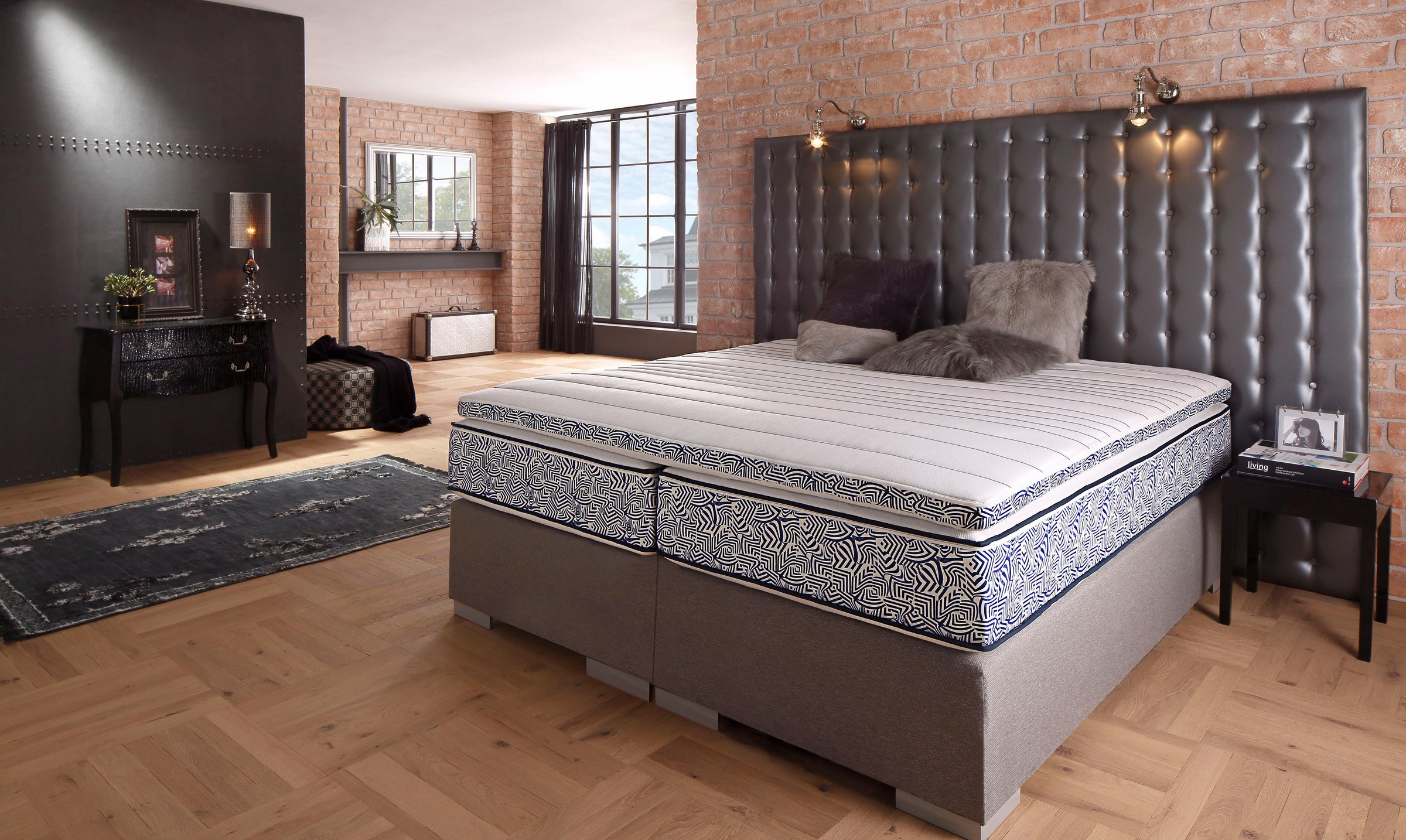 Image of Guido Maria Kretschmer Home&Living Topper »Blue waves«, (1 St.), Topper der Extraklasse im trendigen Design, Made in Germany bei Ackermann Versand Schweiz