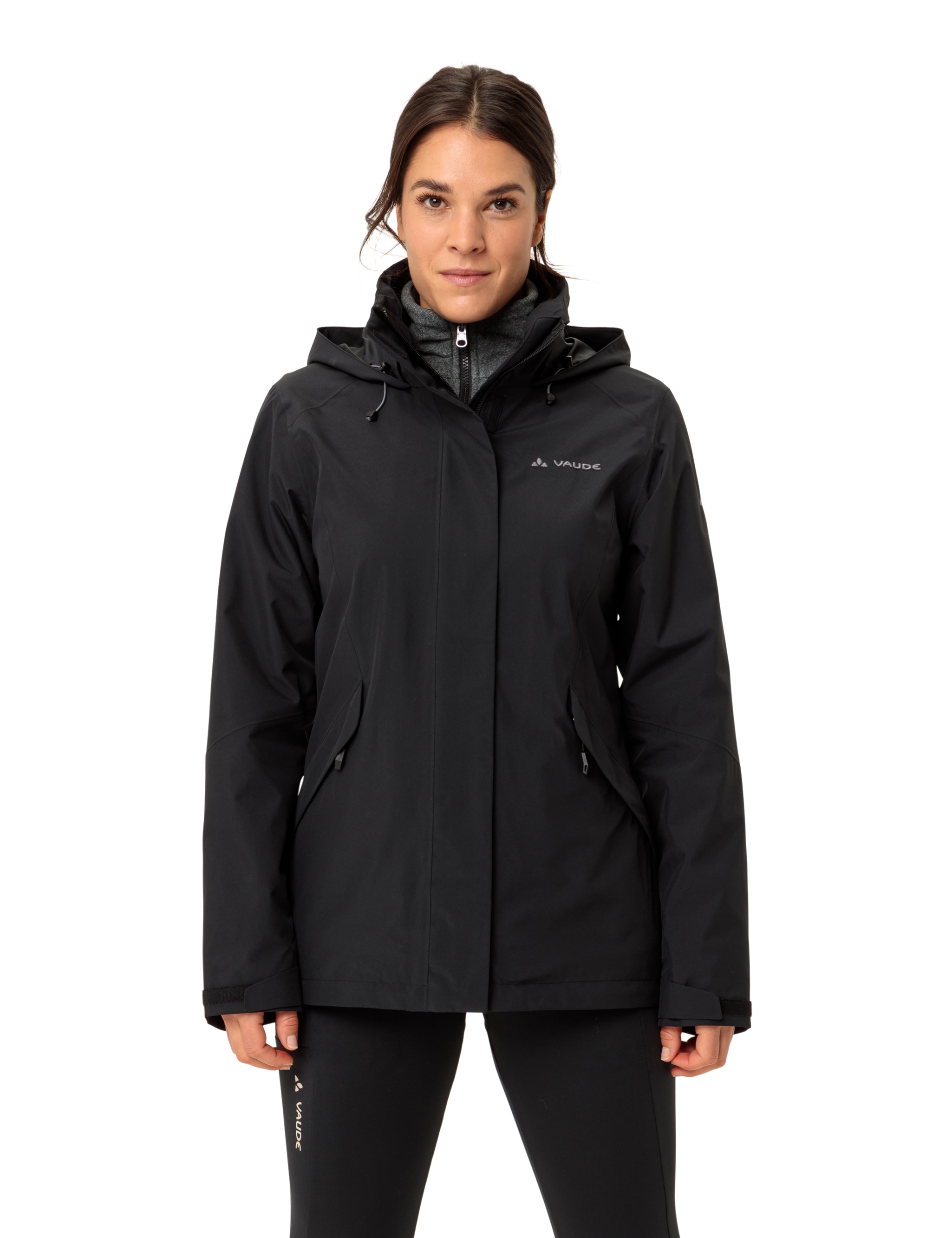 Image of VAUDE 3-in-1-Funktionsjacke "WOMENS ROSEMOOR 3IN1 JACKET II" 2 Stk. tlg. wasserdicht, winddicht, atmungsaktiv, sportlicher Stil