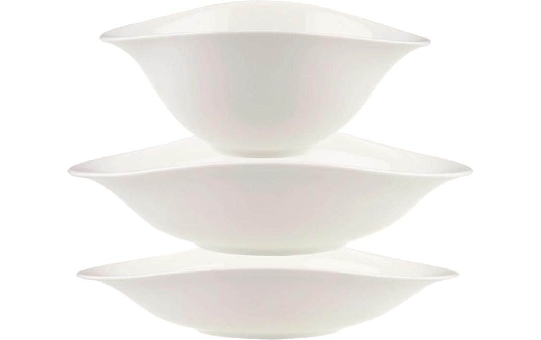 Image of Villeroy & Boch Schüssel "Vapiano Trio 6-teilig" 6 aus Porzellan Spülmaschinenfest