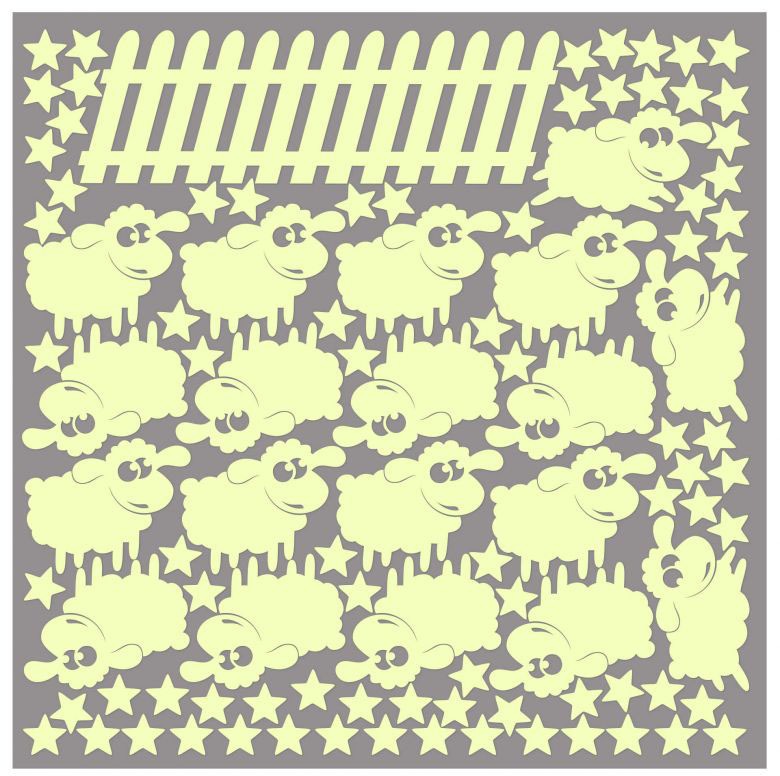 Image of Wall-Art Wandtattoo »Leuchtsterne Schafe zählen«, (1 St.) bei Ackermann Versand Schweiz