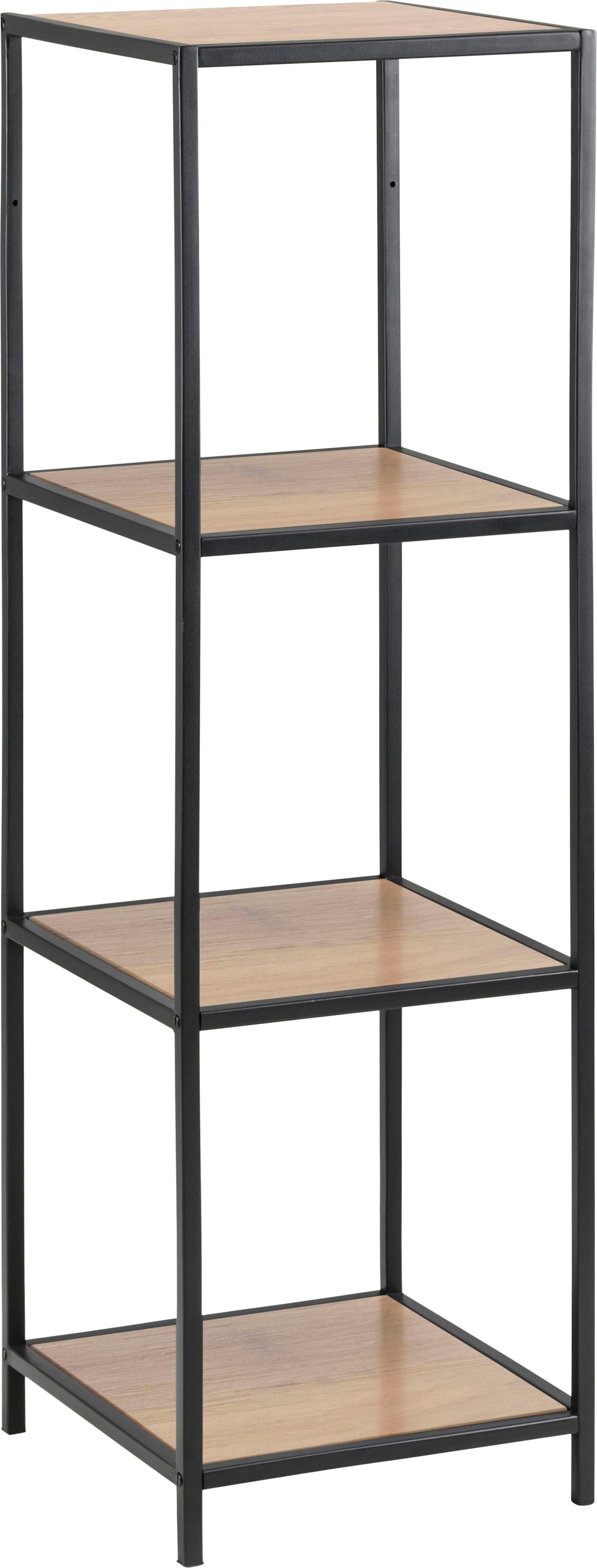ACTONA GROUP Bücherregal Metallgestell im Industrie-Look, 3 Einlegeböden, weitere Variationen