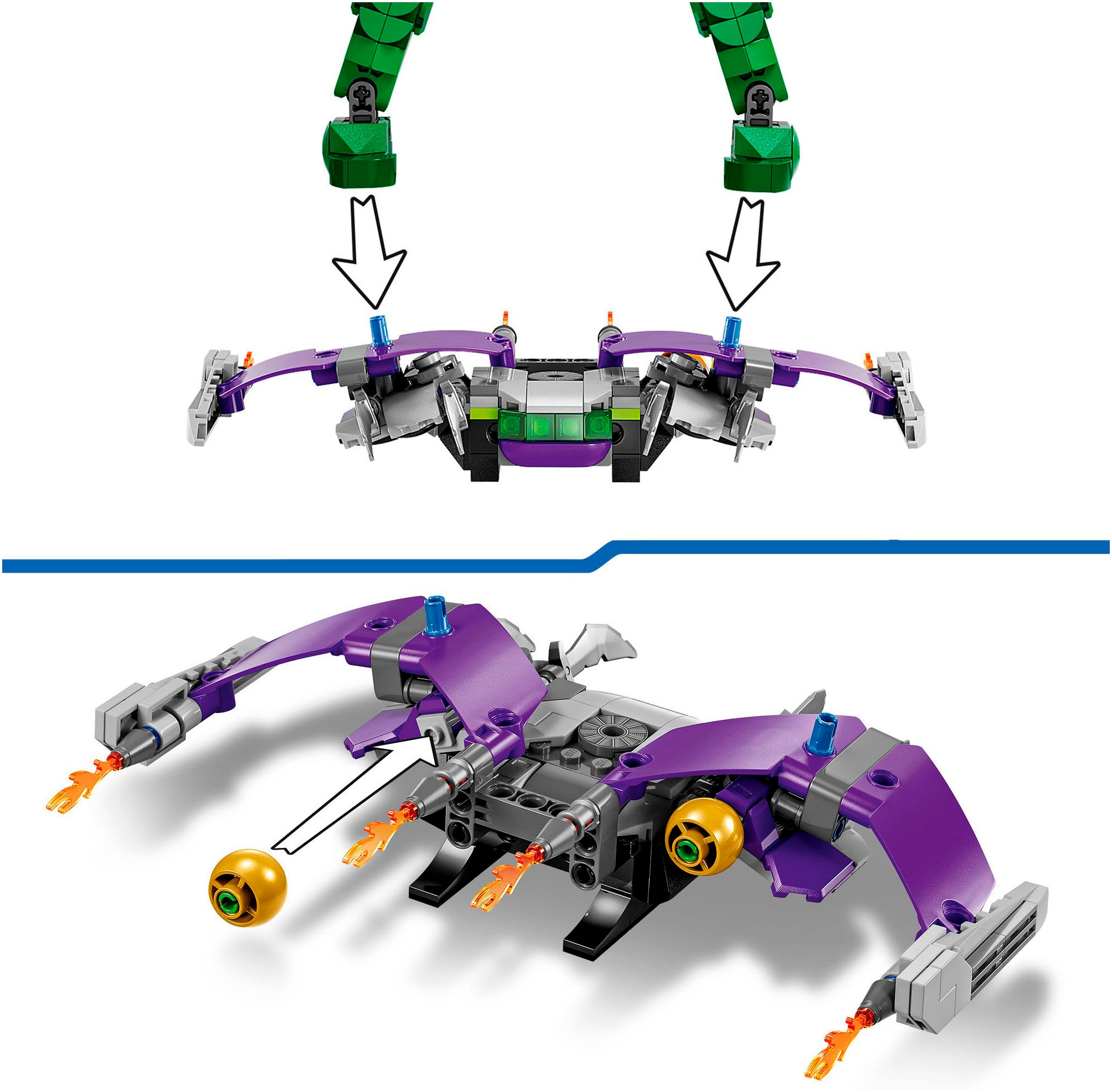 LEGO® Pions de construction »Green Goblin Baufigur (76284), LEGO Super Heroes« Made in Europe