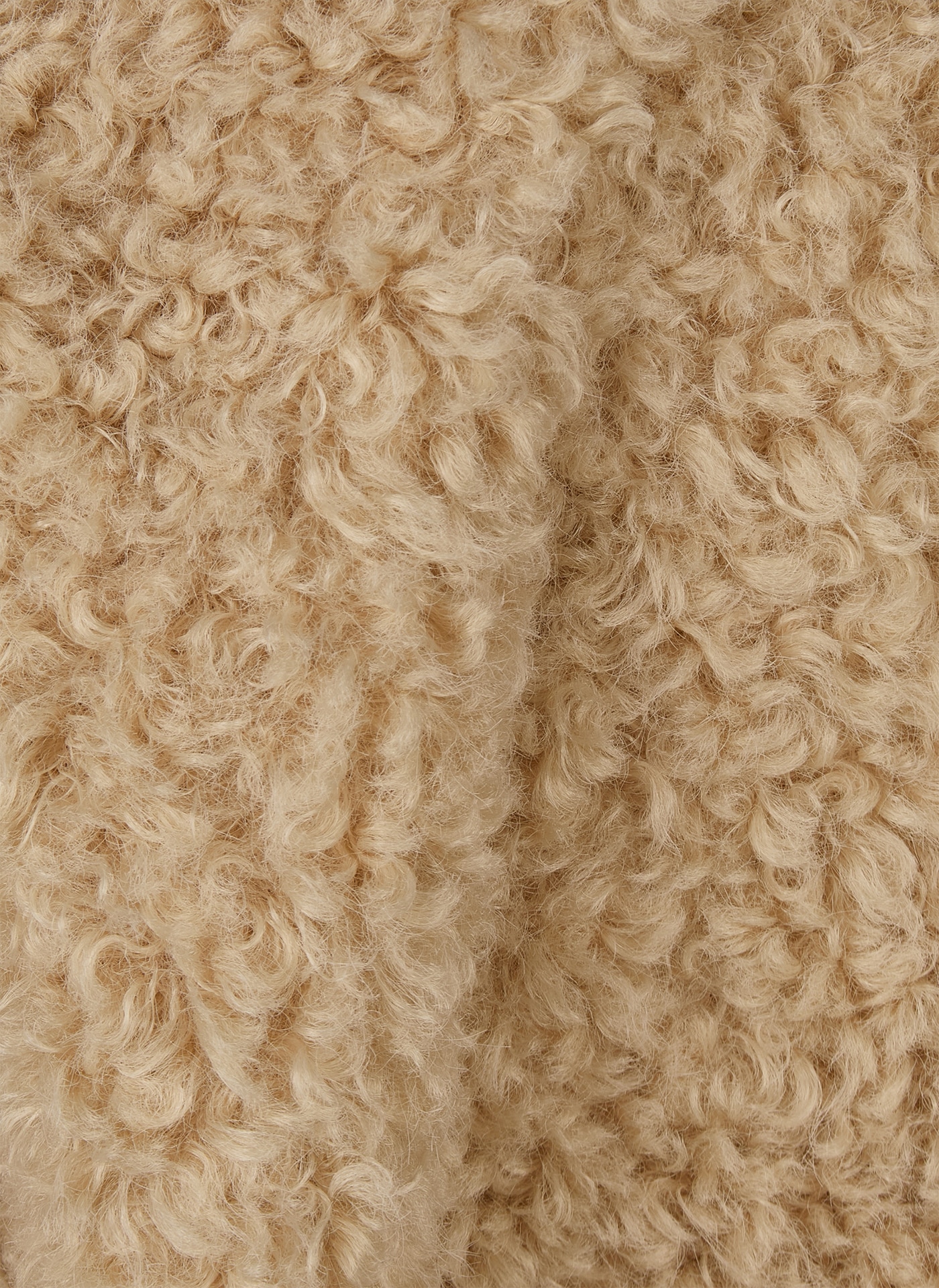 Rabe Veste en fausse fourrure sans capuche aspect peluche teddy et col montant