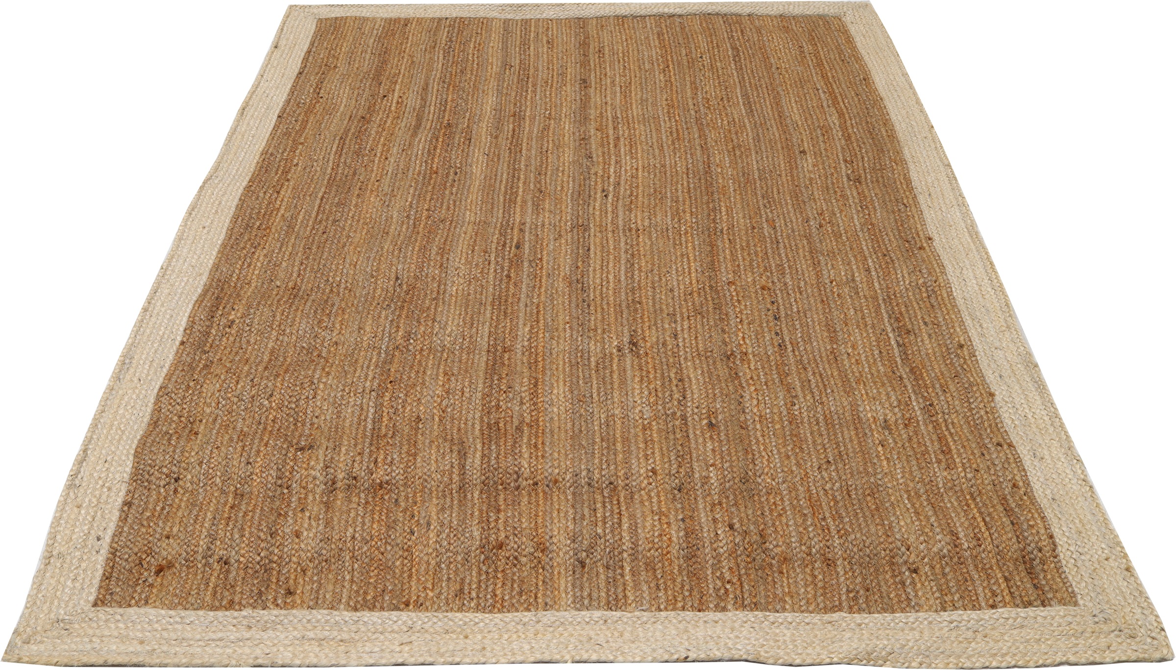 Image of andas Teppich »Nishay«, rechteckig, 7 mm Höhe, Geflochtener Teppich, Naturprodukt aus 100% Jute, Bordüre, idealer Teppich für Wohnzimmer, Schlafzimmer bei Ackermann Versand Schweiz