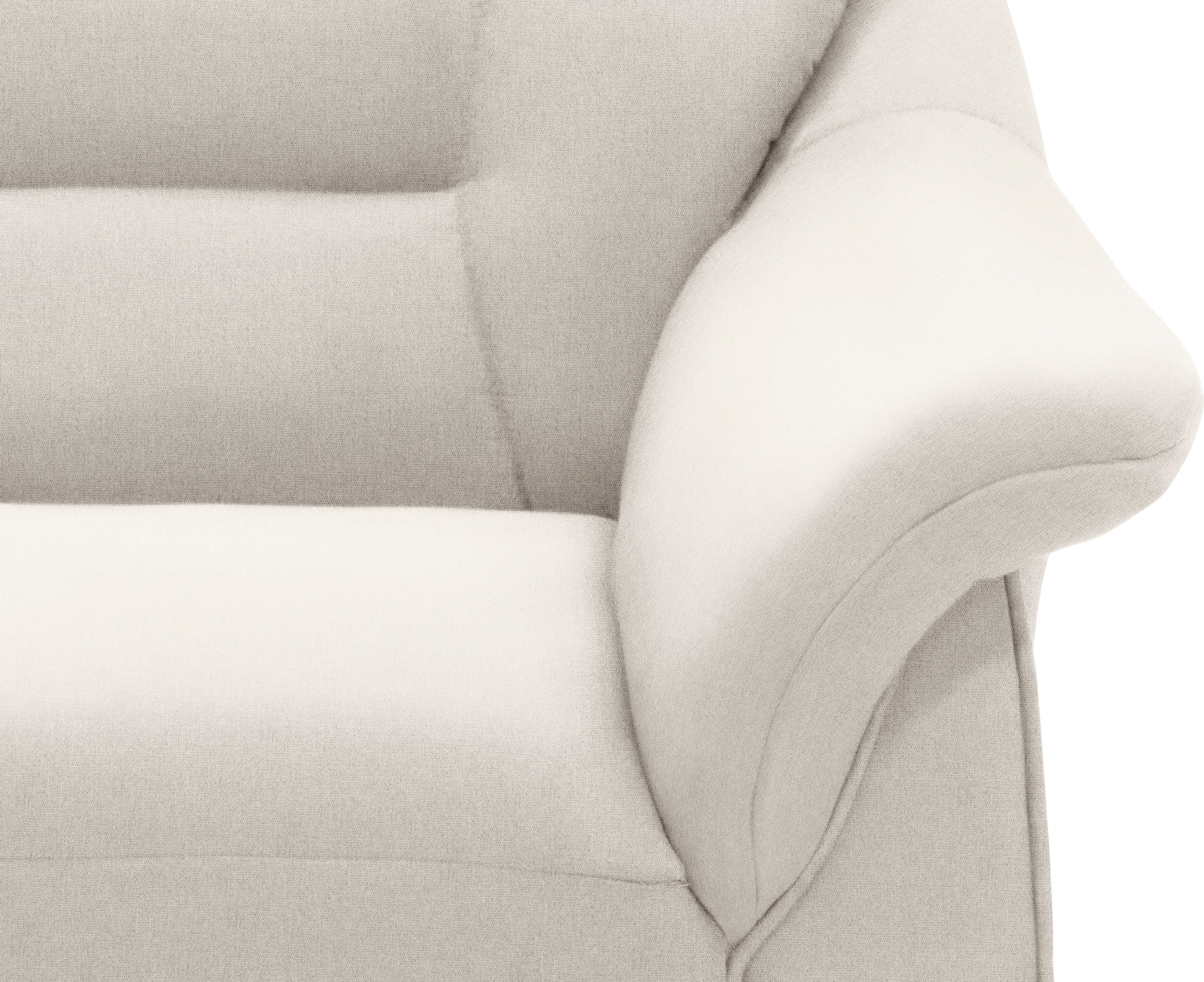 DOMO collection Ecksofa »Faenza für kleine Räume, Stellmasse 232,176cm, komfortabel, L-Form«, mit Ottomane, zeitlos, elegante Armlehnen, wahlweise mit Bettfunktion