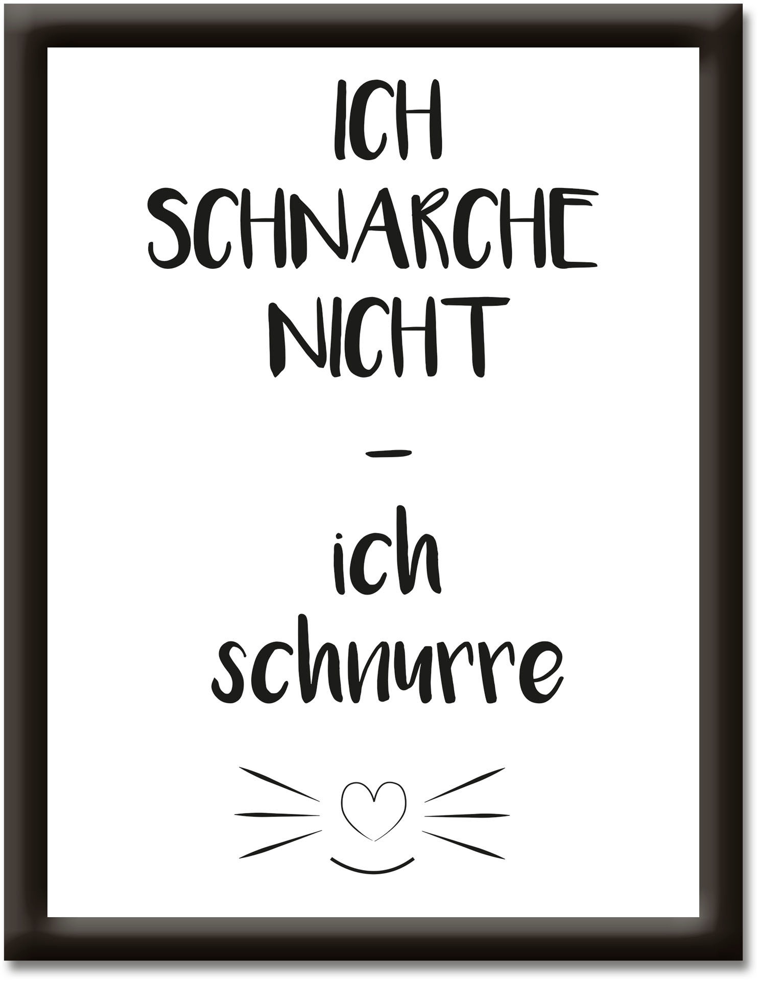 Image of Artland Wandbild »Ich schnarche nicht - ich schnurre«, Sprüche & Texte, (1 St.) bei Ackermann Versand Schweiz