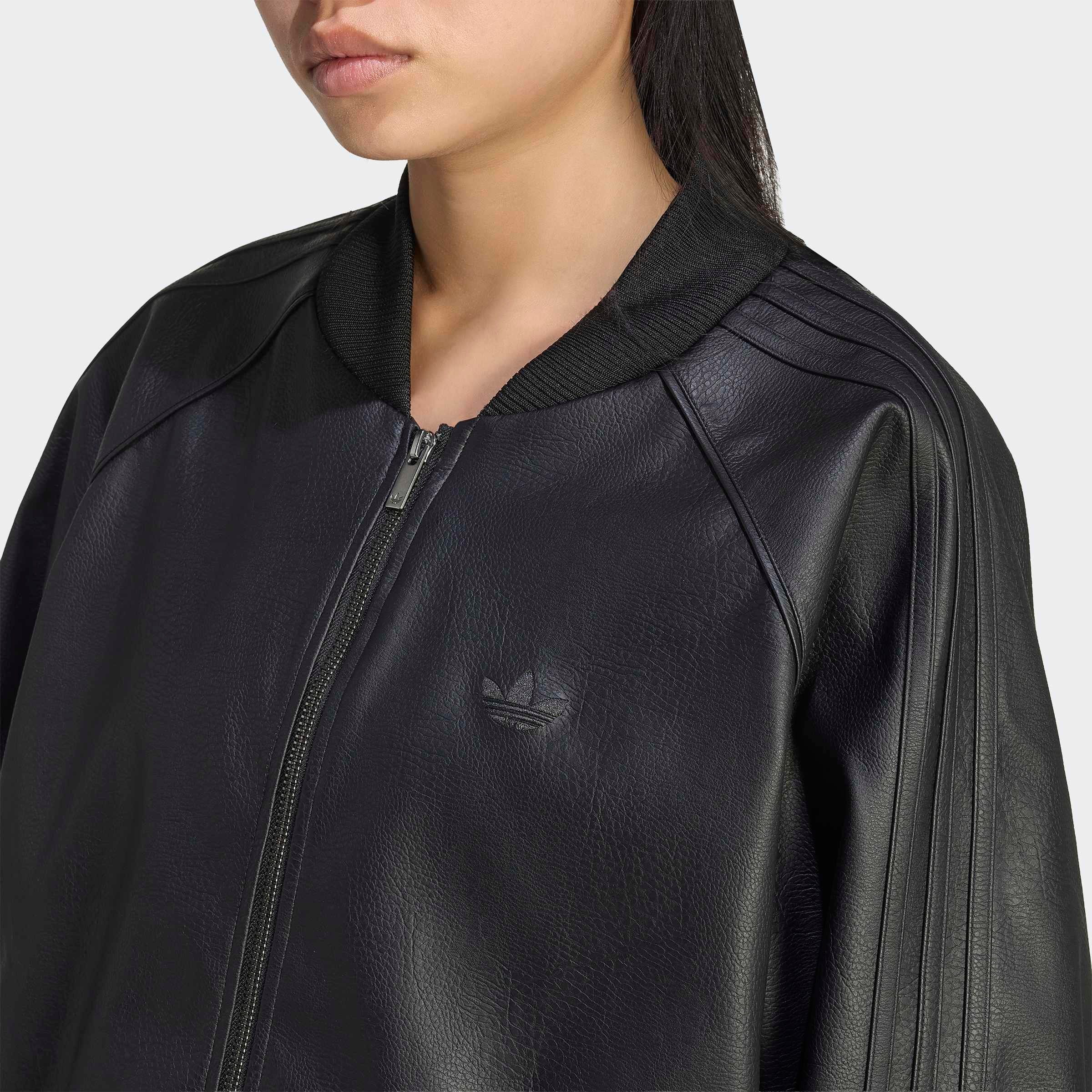 adidas Originals Veste d'extérieur »PLTHR SST TT« für Erwachsene, mit Reissverschluss, aus Polyurethan
