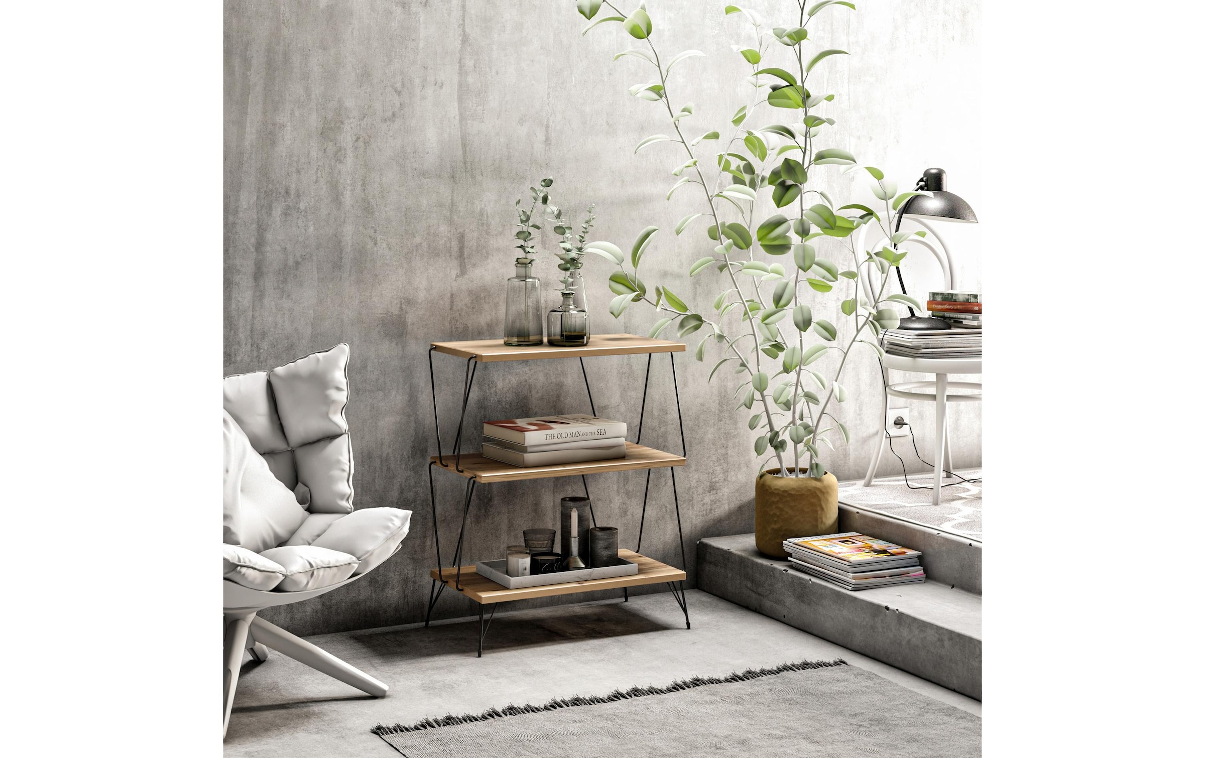 WOODY FASHION Beistelltisch »Beistelltisch Lazandos«