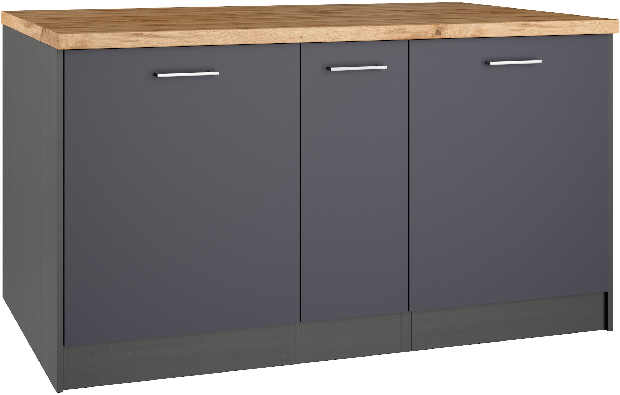 KOCHSTATION Ilot de cuisine »KS-Milan« dimensions 153/100 cm, beaucoup d’espace de rangement, lieu central : cuisine