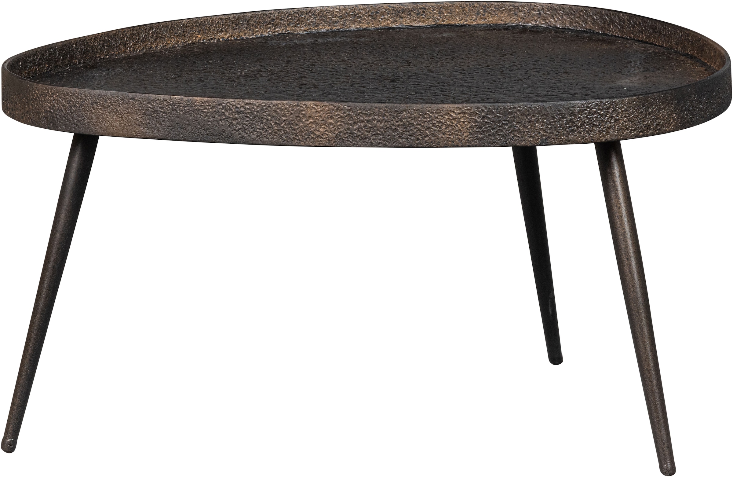 WOOOD Beistelltisch »Crude mit Multiplex-Zinkbeschichtung und Metallbeinen 71 x 52 x 39 cm« Set, 2 Stk. tlg. 2er-Set, unterschiedliche Grössen im Set, Tragkraft je 15 kg