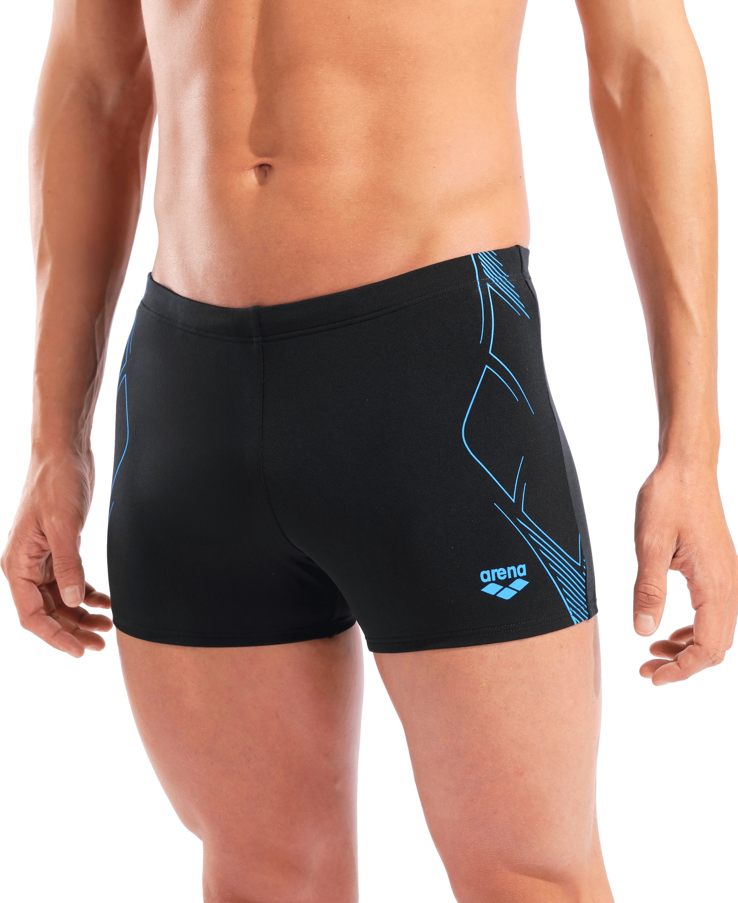 Arena Short de bain »M ARENA GRAPHIC SWIM SHORT« coupe sportive, avec cordon de serrage intérieur, résistant au chlore