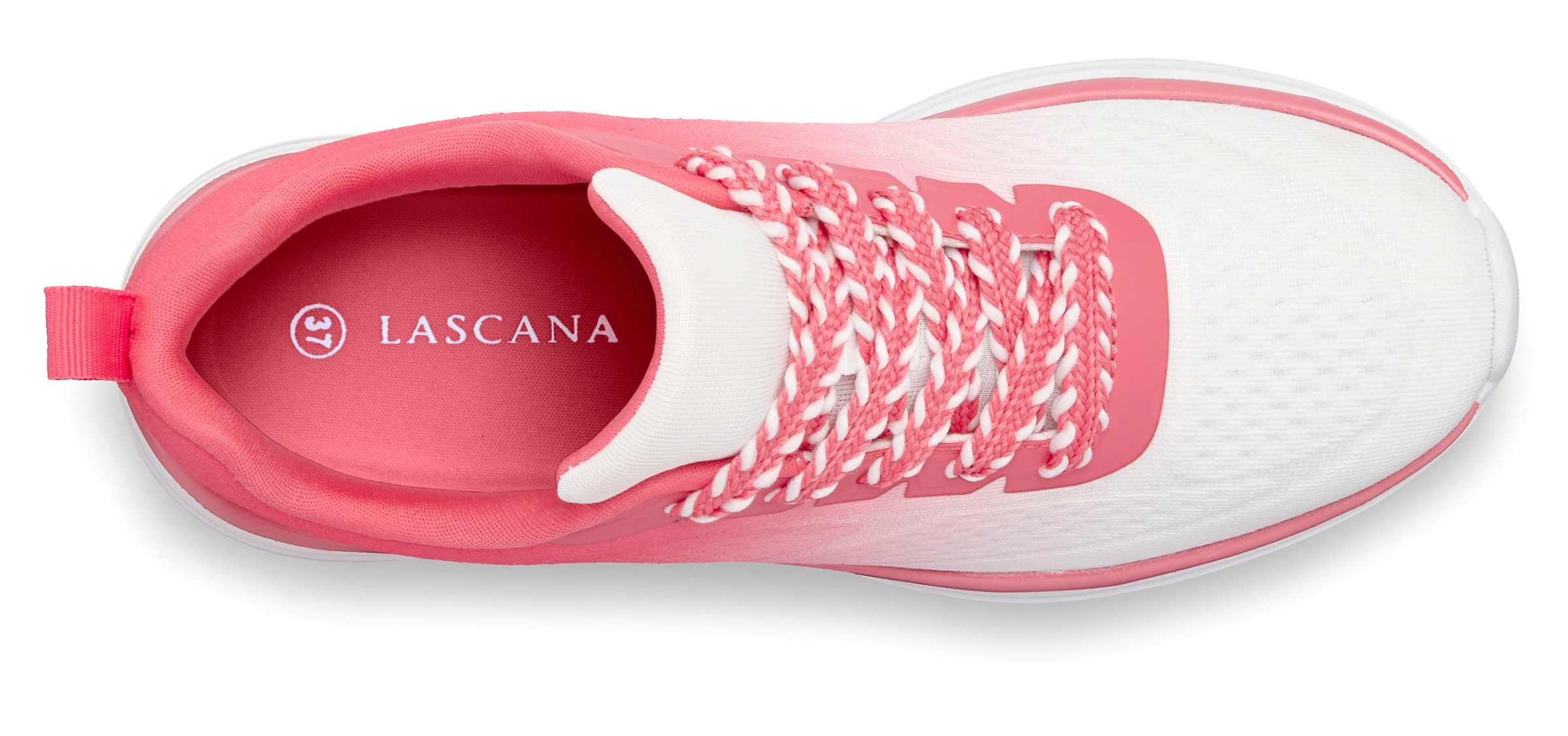 LASCANA Sneaker »Halbschuh, Freizeitschuh, Turnschuhe,«  NEU mit modischen Farbdetails VEGAN