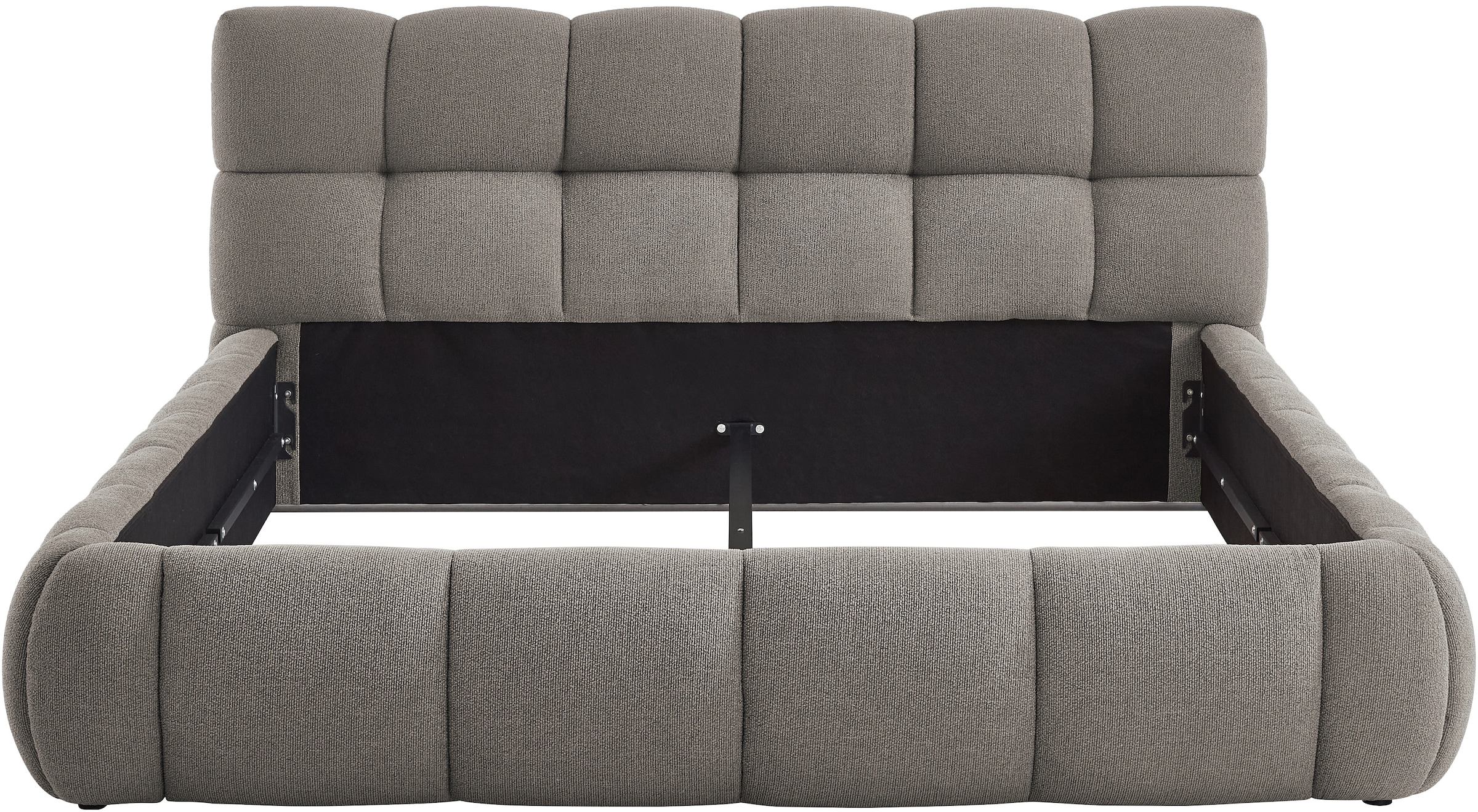 ATLANTIC home collection Polsterbett Polsterbett, Bezug mit Melange-Effekt