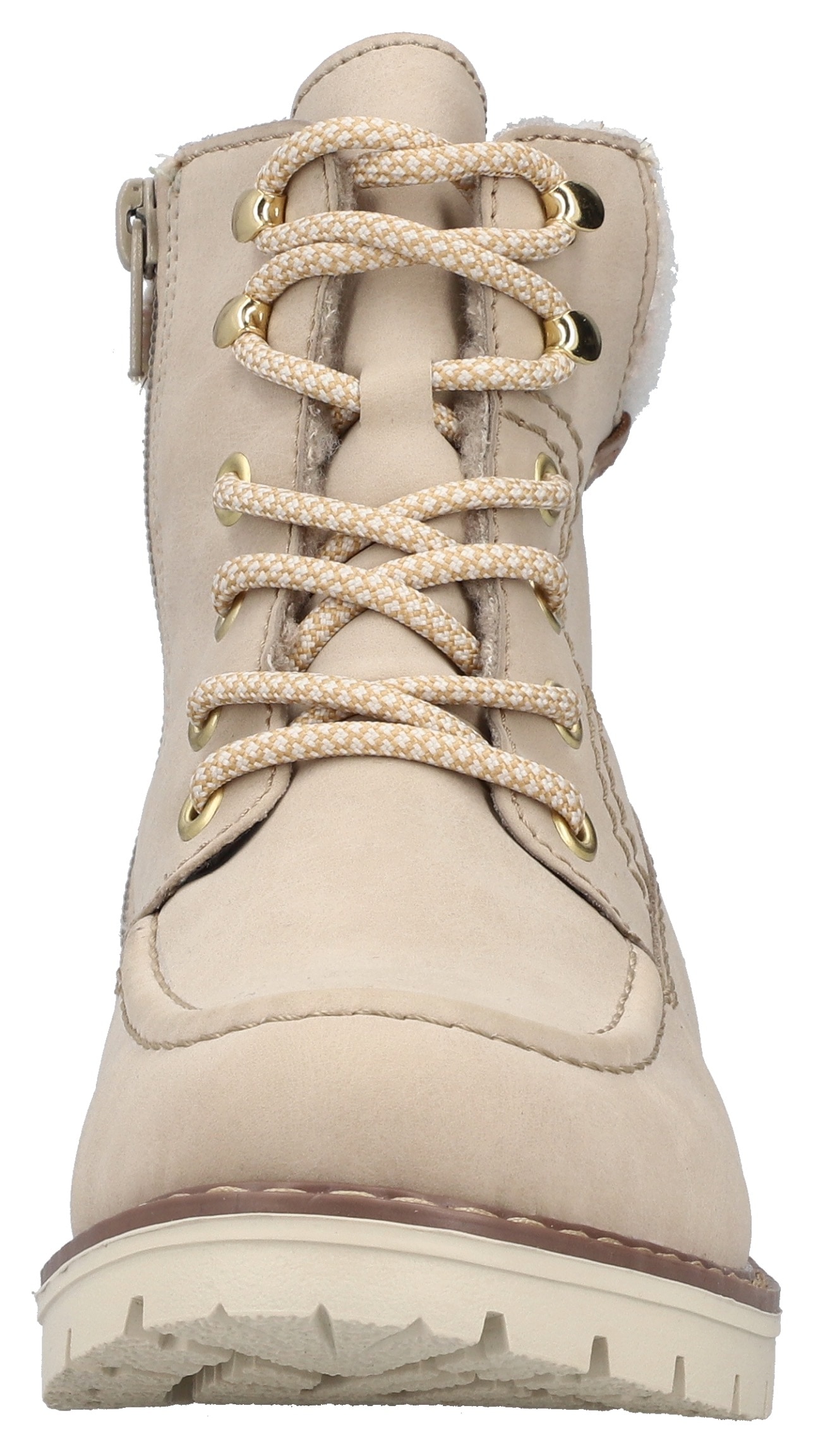 Rieker Winterstiefelette, Schnürboots, Winterboots, Blockabsatz, mit Innenreissverschluss