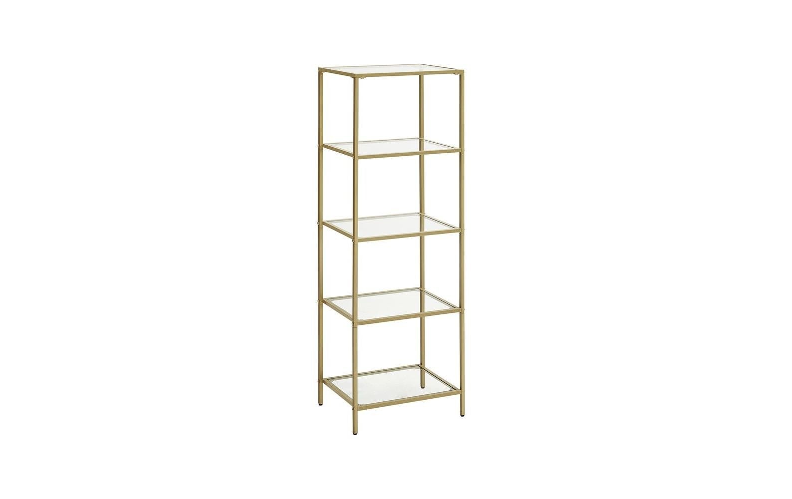 Image of VASAGLE Regal "30 cm x 124.5 cm, Gold"