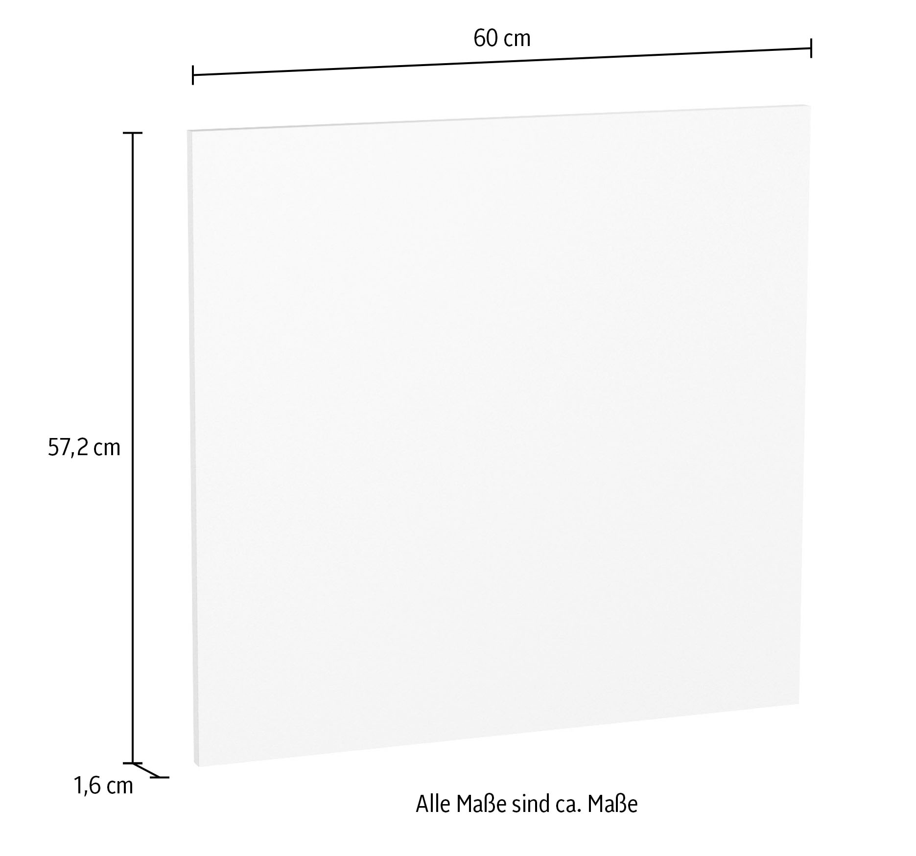 KOCHSTATION Porte frontale »Paula« 1 pièces tlg. für teilintegrierten Geschirrspüler 60 cm