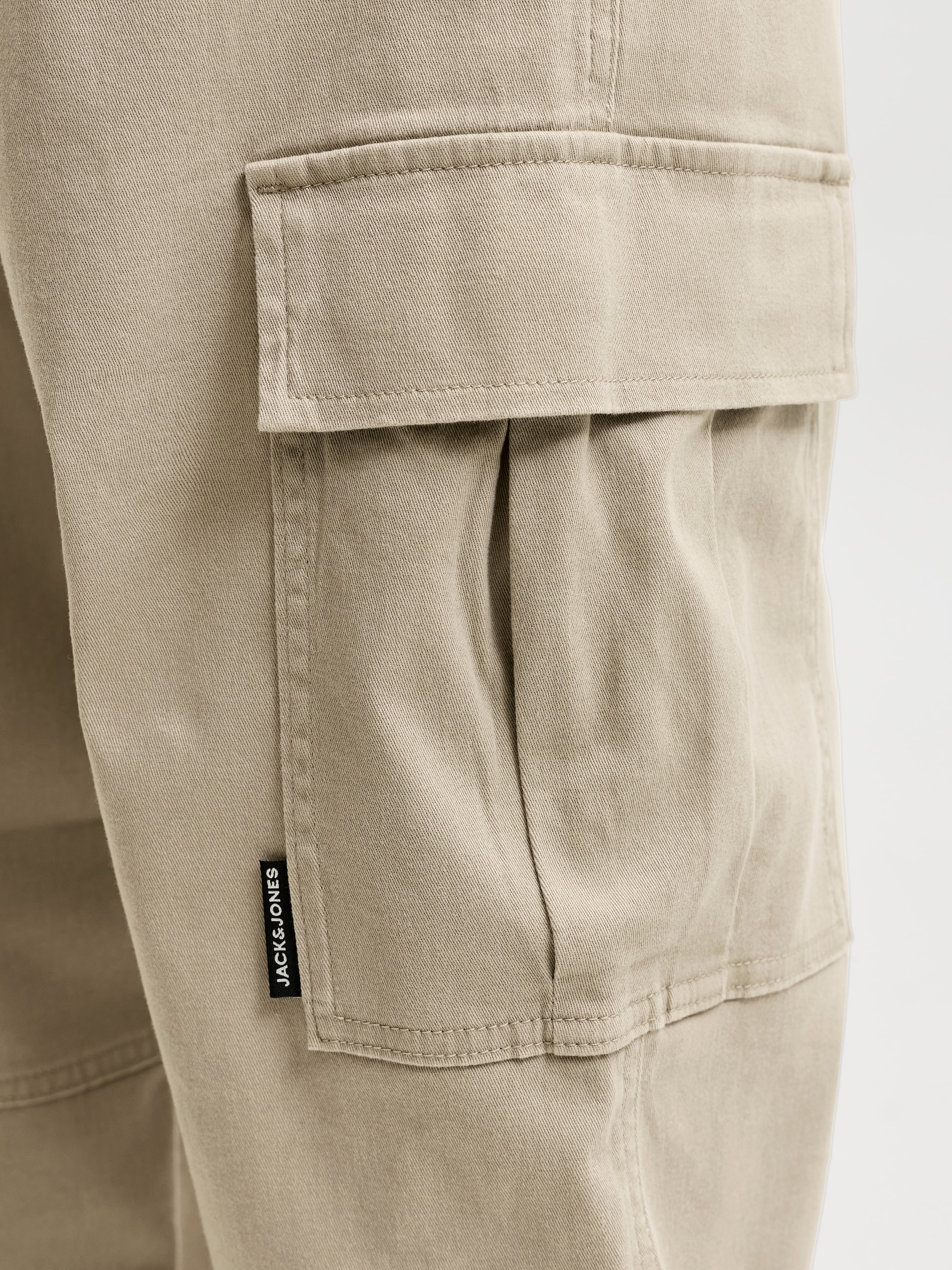Jack & Jones PlusSize Pantalon cargo »JPSTKANE DYLAN CUFFED CARGO RET PLS«  Mélange de coton, coupe décontractée
