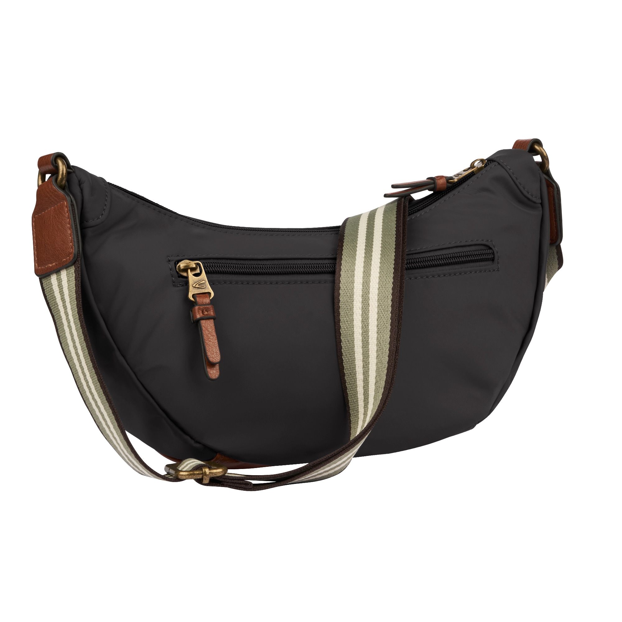 camel active Sac à main »Bari« en nylon mat de haute qualité avec sangle tissée rayée