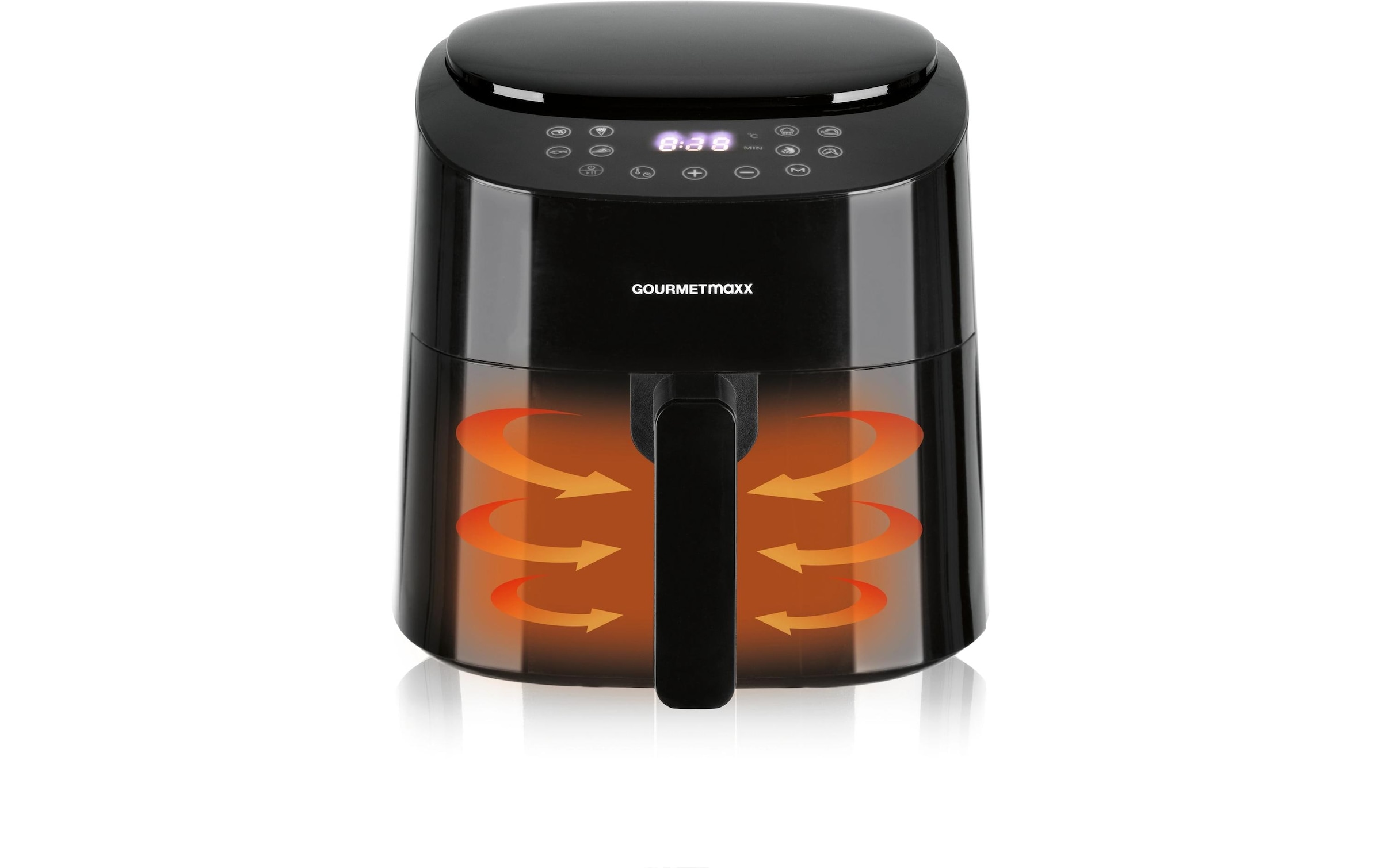 GOURMETmaxx Heissluftfritteuse »Digital Schwarz«, 1450 W