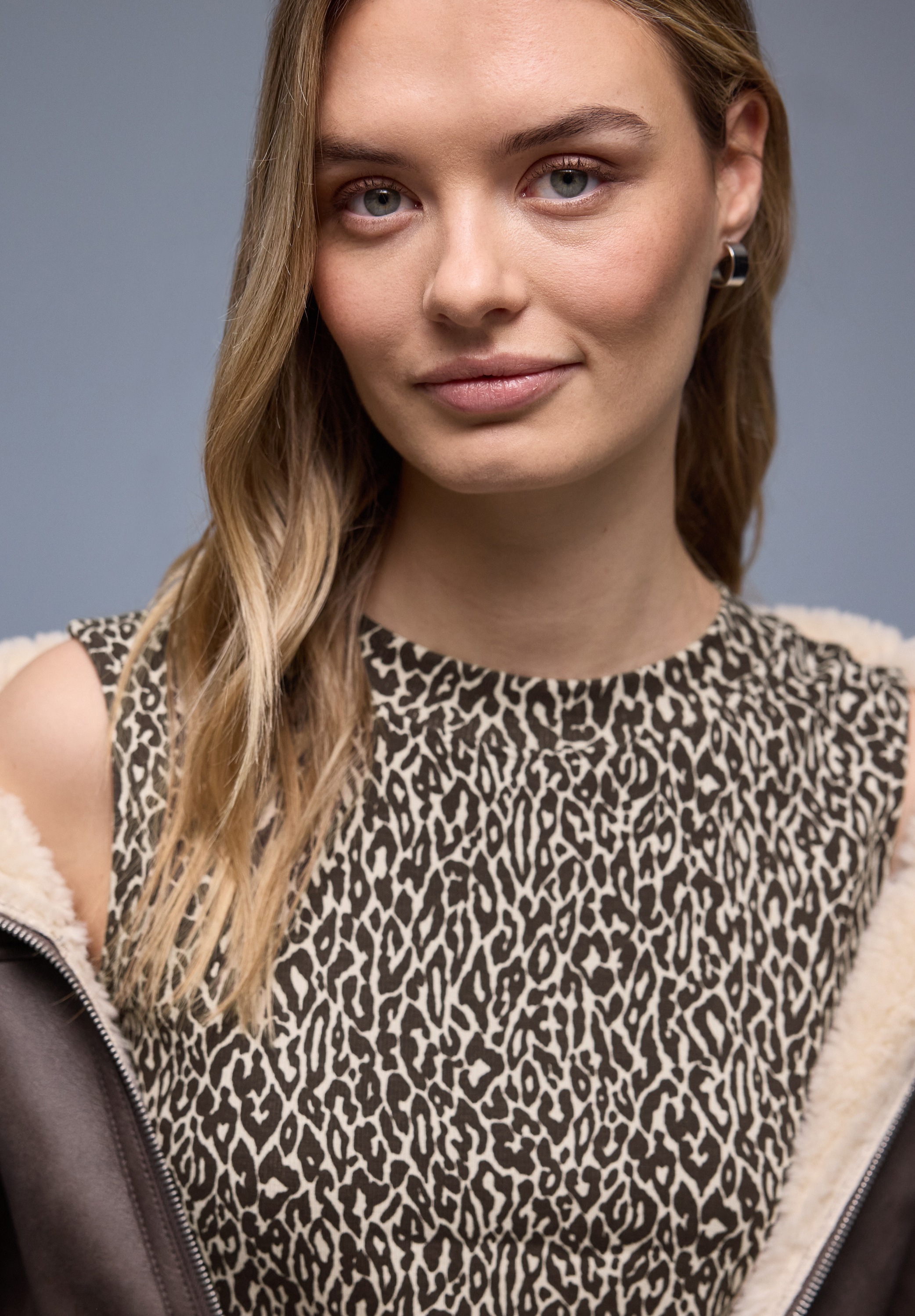 STREET ONE Ripptanktop im Leo-Look / Animal-Print