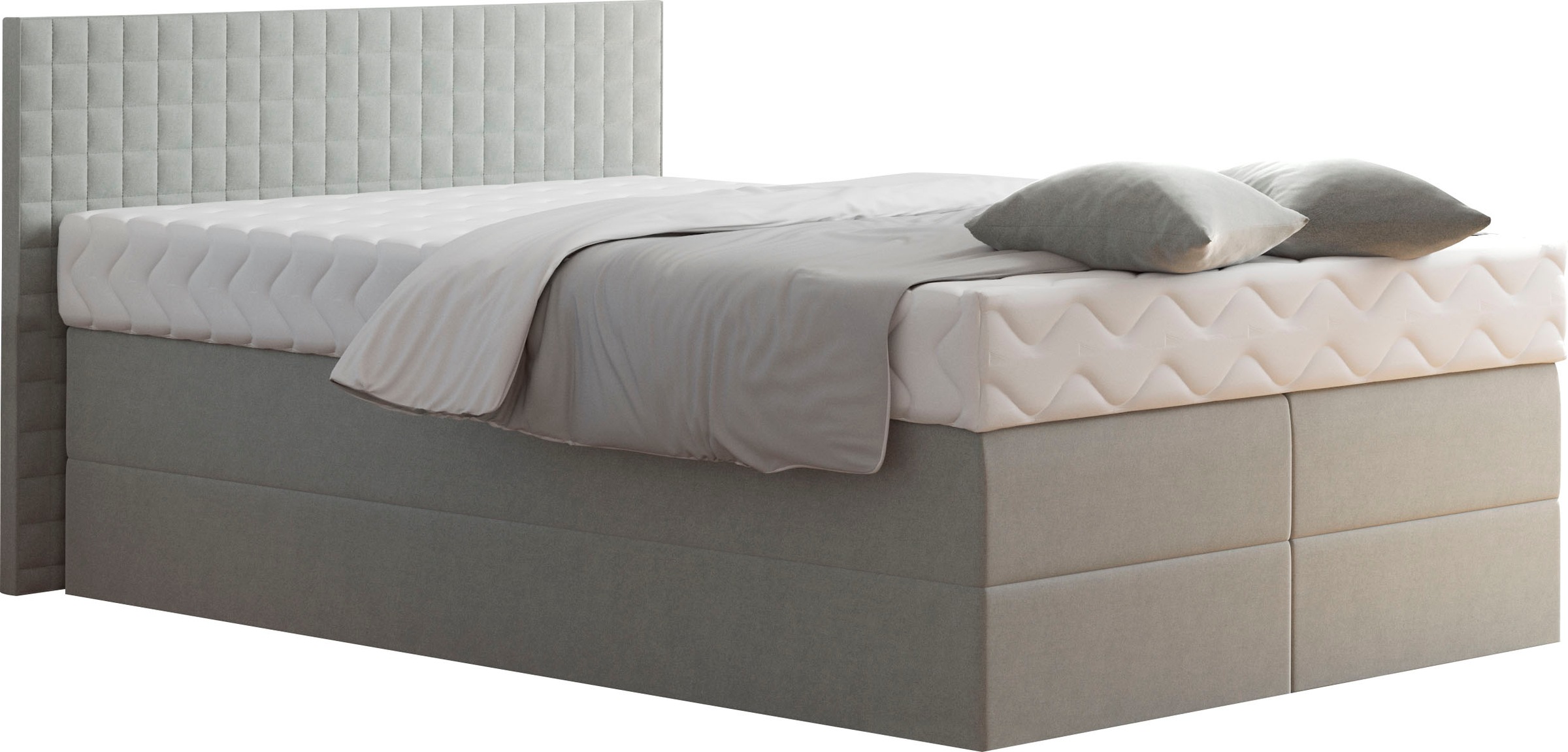 Westfalia Schlafkomfort Boxspringbett, mit Zierkissen, wahlweise mit Topper